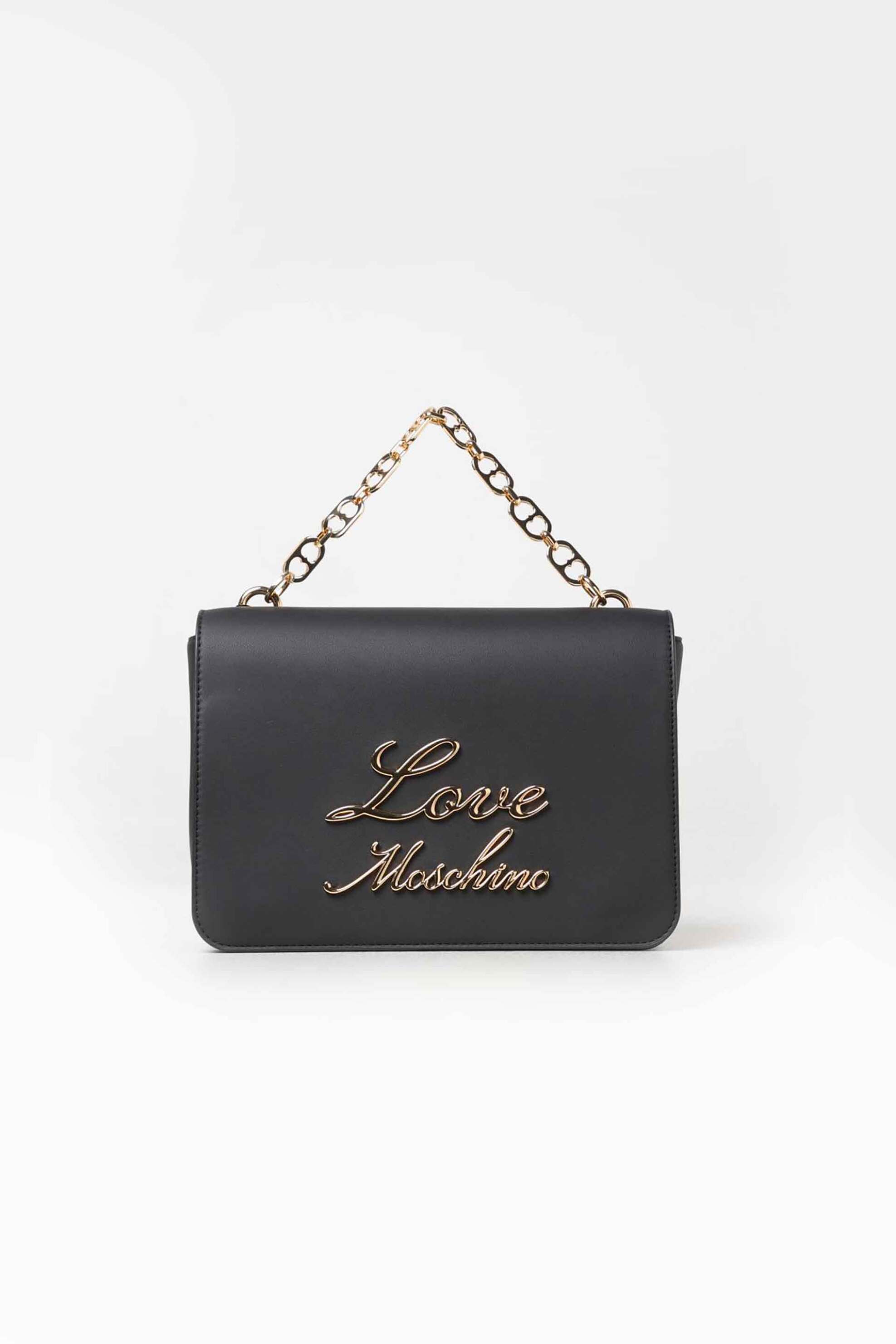 Love Moschino Love Moschino γυναικεία τσάντα χειρός με μεταλλικό logo - JC4312PP0LKK0 Μαύρο 2025