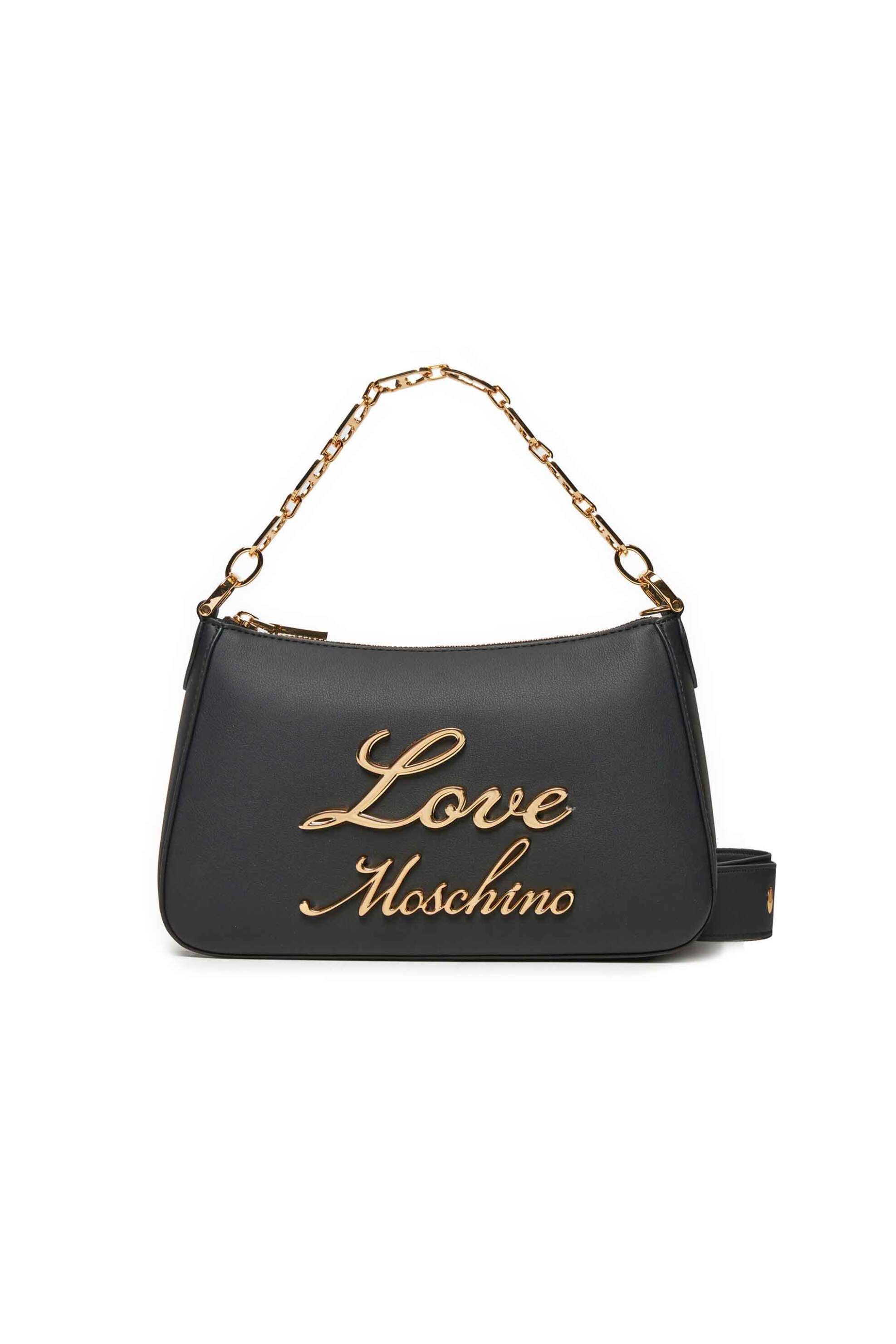 Love Moschino Love Moschino γυναικεία τσάντα χειρός με μεταλλικό logo - JC4313PP0LKK0 Μαύρο 2025