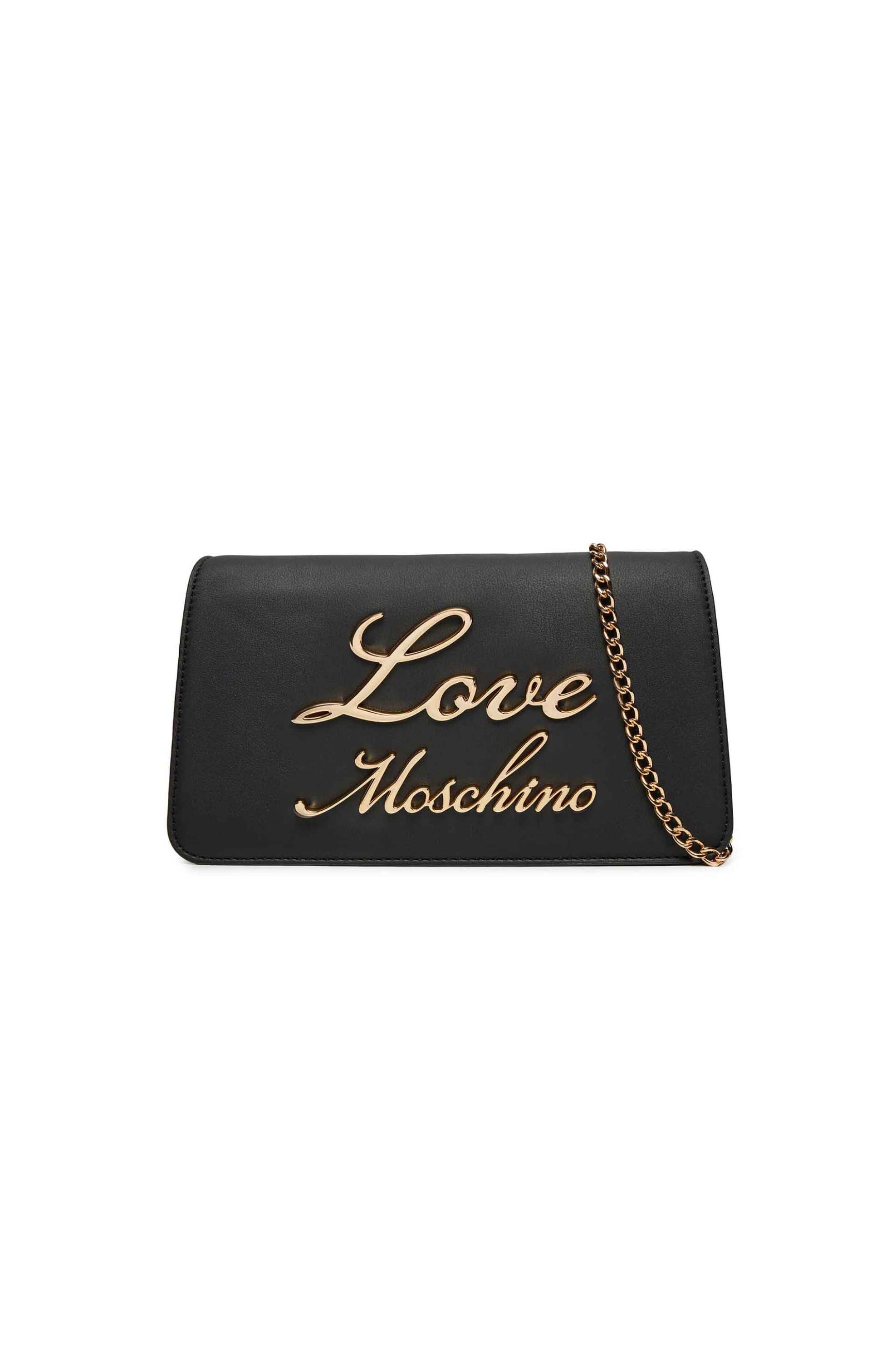 Love Moschino Love Moschino γυναικεία τσάντα crossbody με μεταλλικό logo - JC4318PP0LKK0 Μαύρο 2025