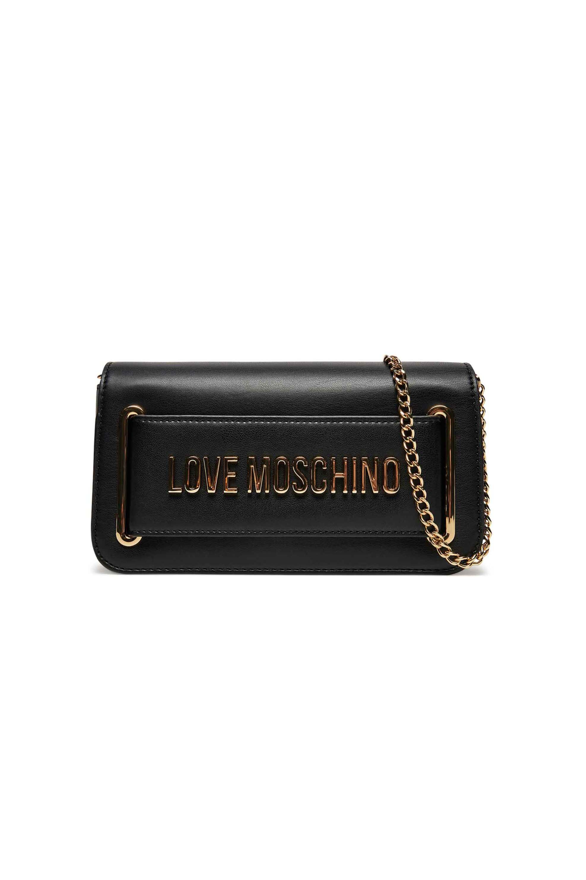 Love Moschino Love Moschino γυναικεία τσάντα crossbody με μεταλλικό logo - JC4350PP0LKT0 Μαύρο 2025