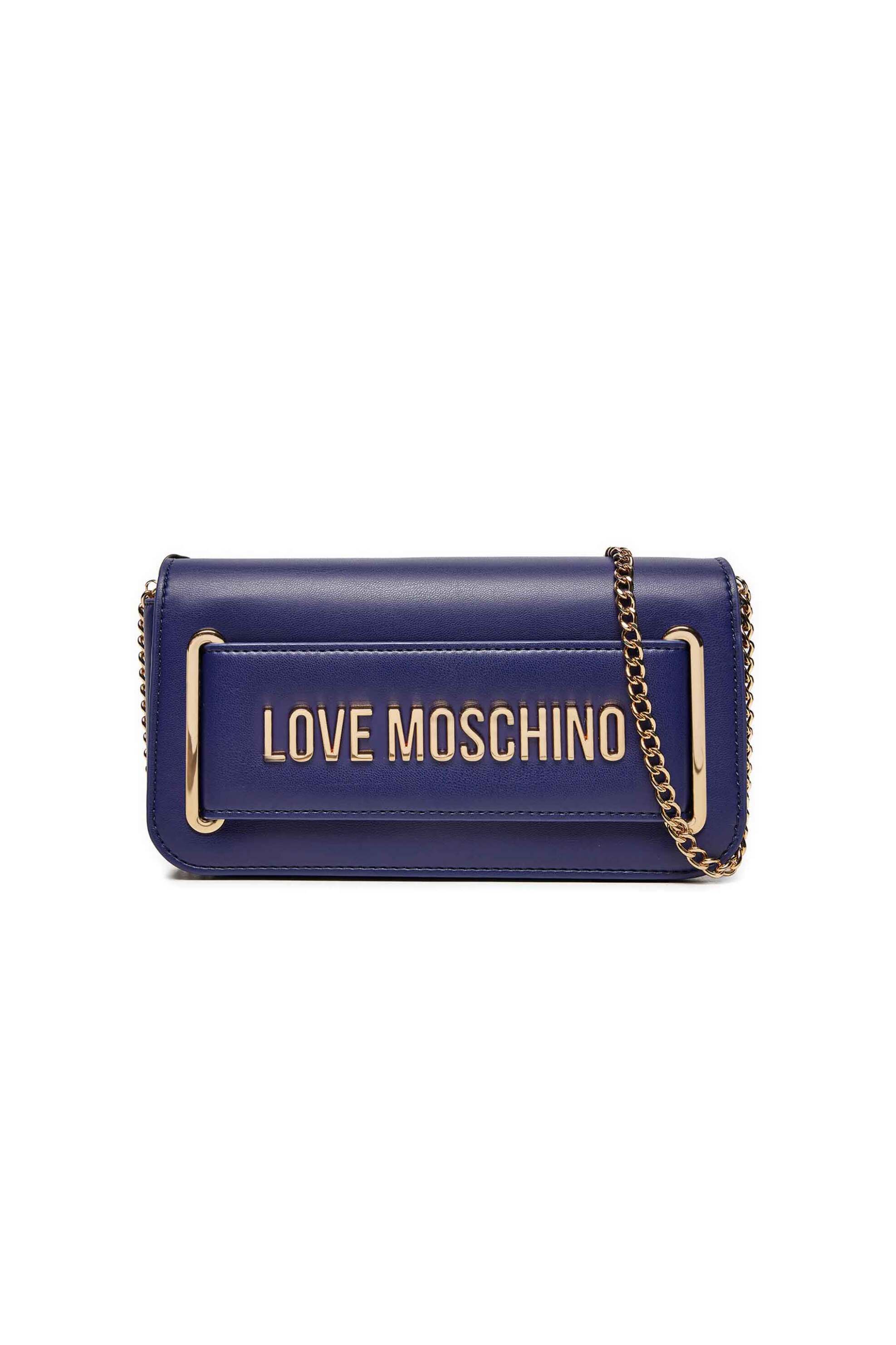 Love Moschino Love Moschino γυναικεία τσάντα crossbody με μεταλλικό logo - JC4350PP0LKT0 Μπλε 2025