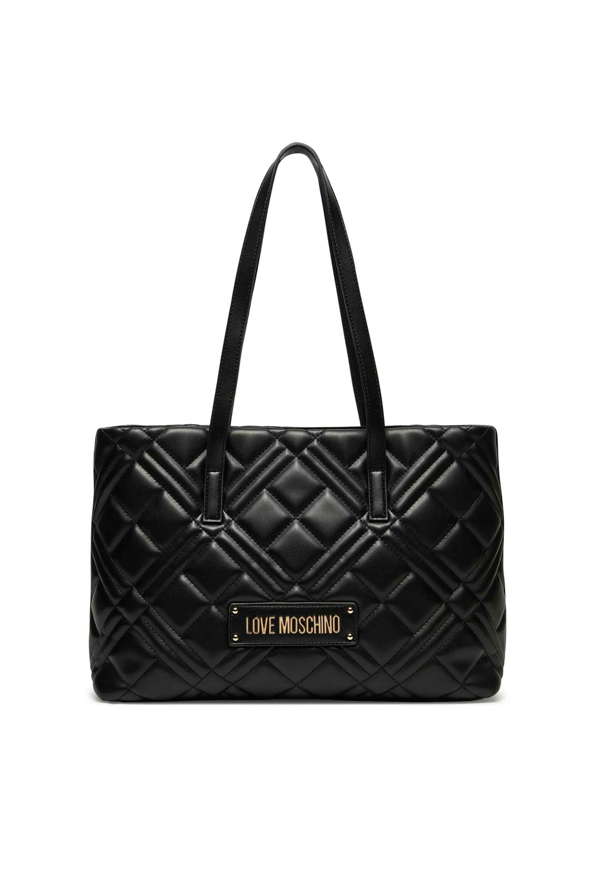 Love Moschino Love Moschino γυναικεία τσάντα ώμου με μεταλλικό logo - JC4373PP0LLA0 Μαύρο 2025