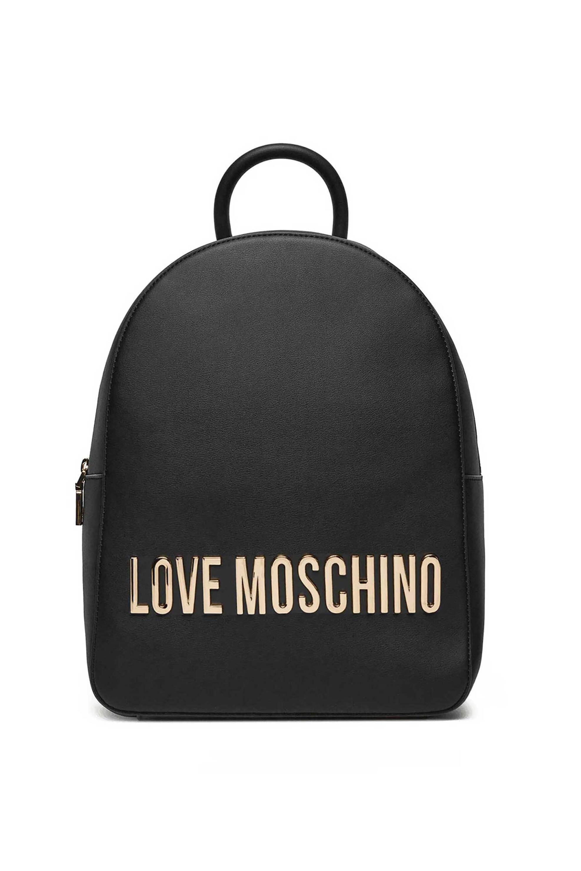 LOVE MOSCHINO Love Moschino γυναικείο backpack με ανάγλυφο μεταλλικό λογότυπο - JC4193PP1MKD0 Μαύρο