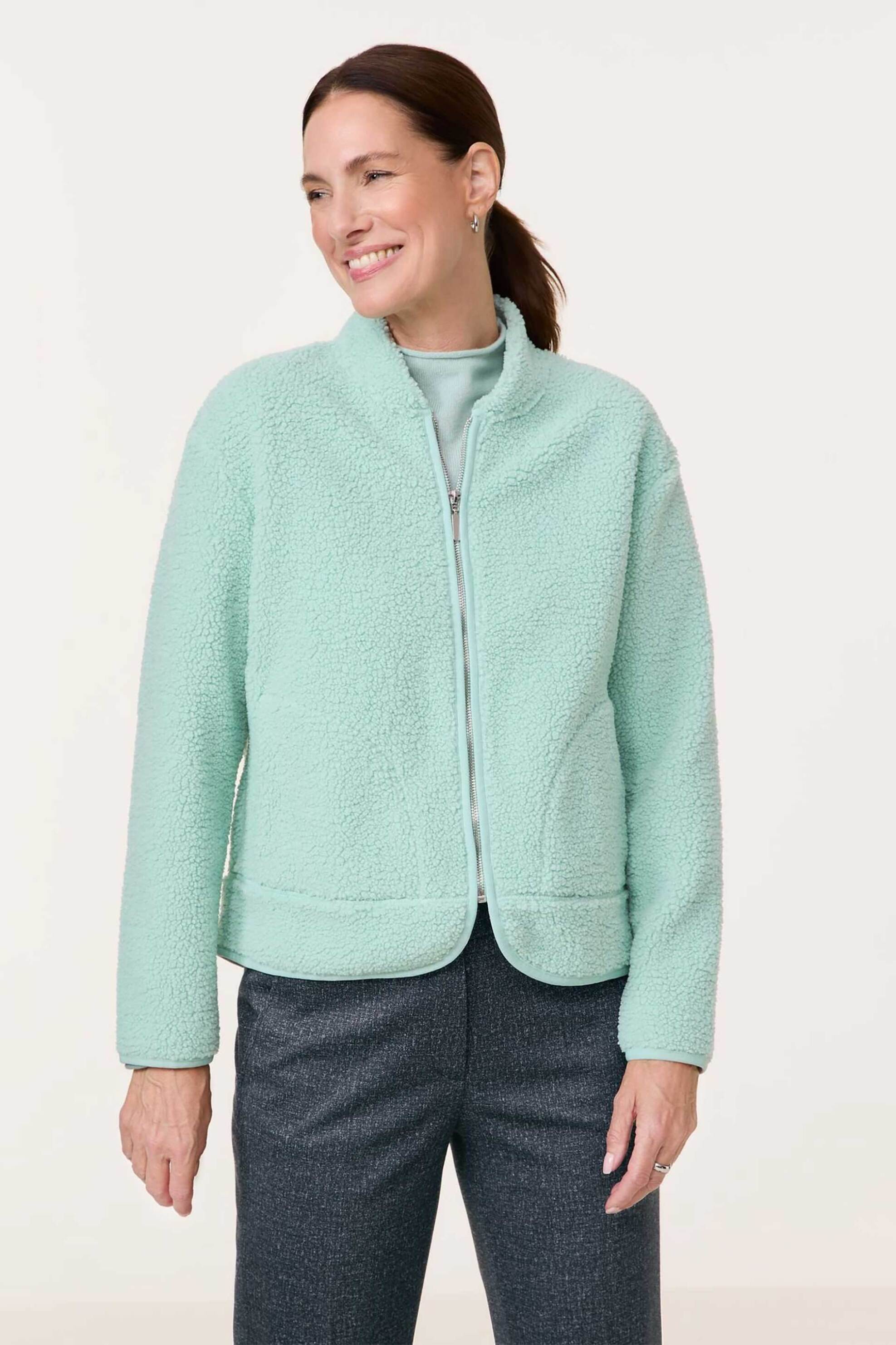 GERRY WEBER Gerry Weber γυναικείο μπουκλέ jacket - 330007-44096 Πράσινο Ανοιχτό 2025