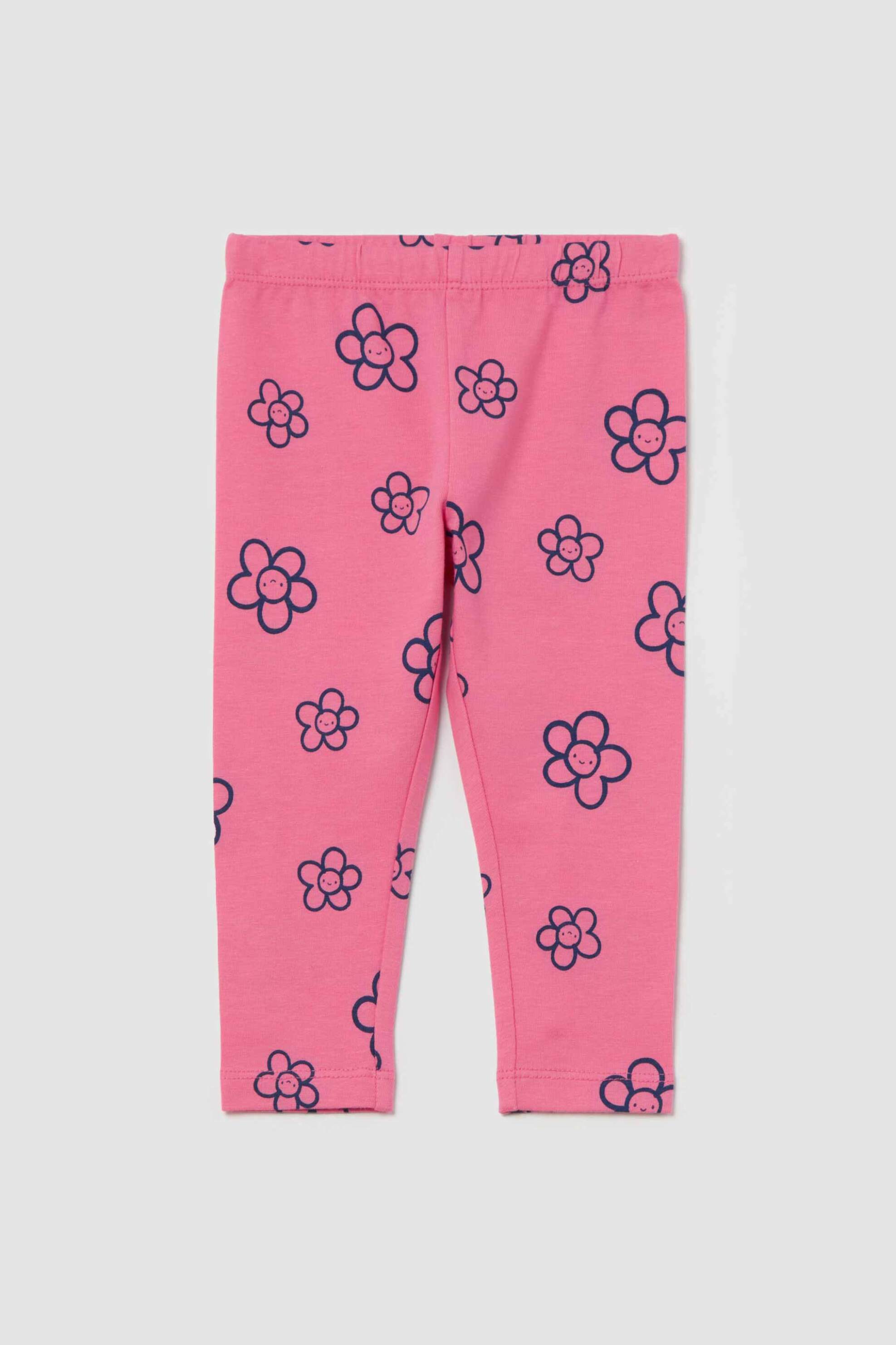 OVS KIDS OVS βρεφικό κολάν με flowers print - 002142791 Ροζ