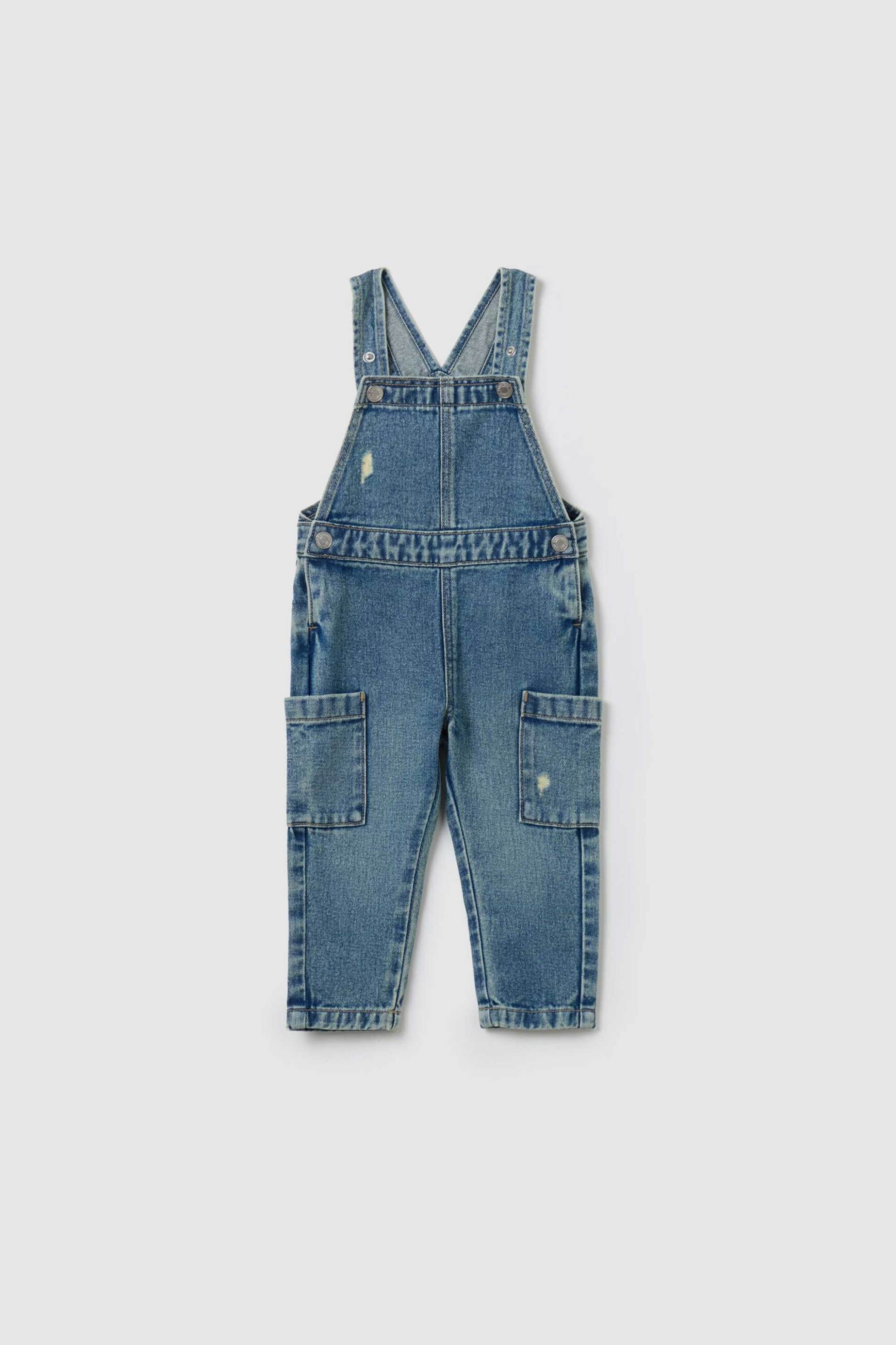 OVS KIDS OVS βρεφική denim σαλοπέτα - 002080353 Μπλε Σκούρο