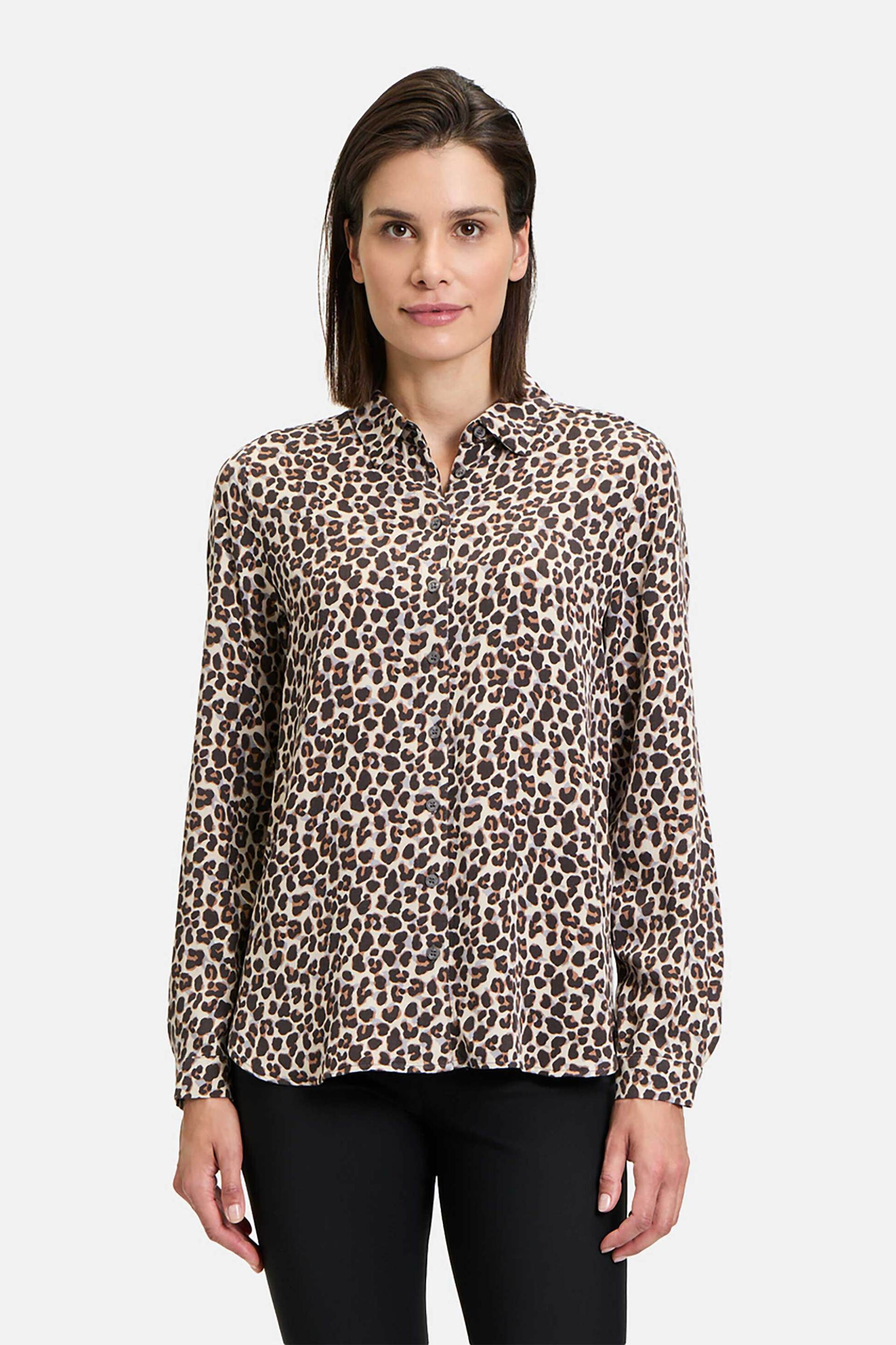 BETTY BARCLAY Betty Barclay γυναικείο πουκάμισο με leopard print - 8738/2843 Καφέ 2025