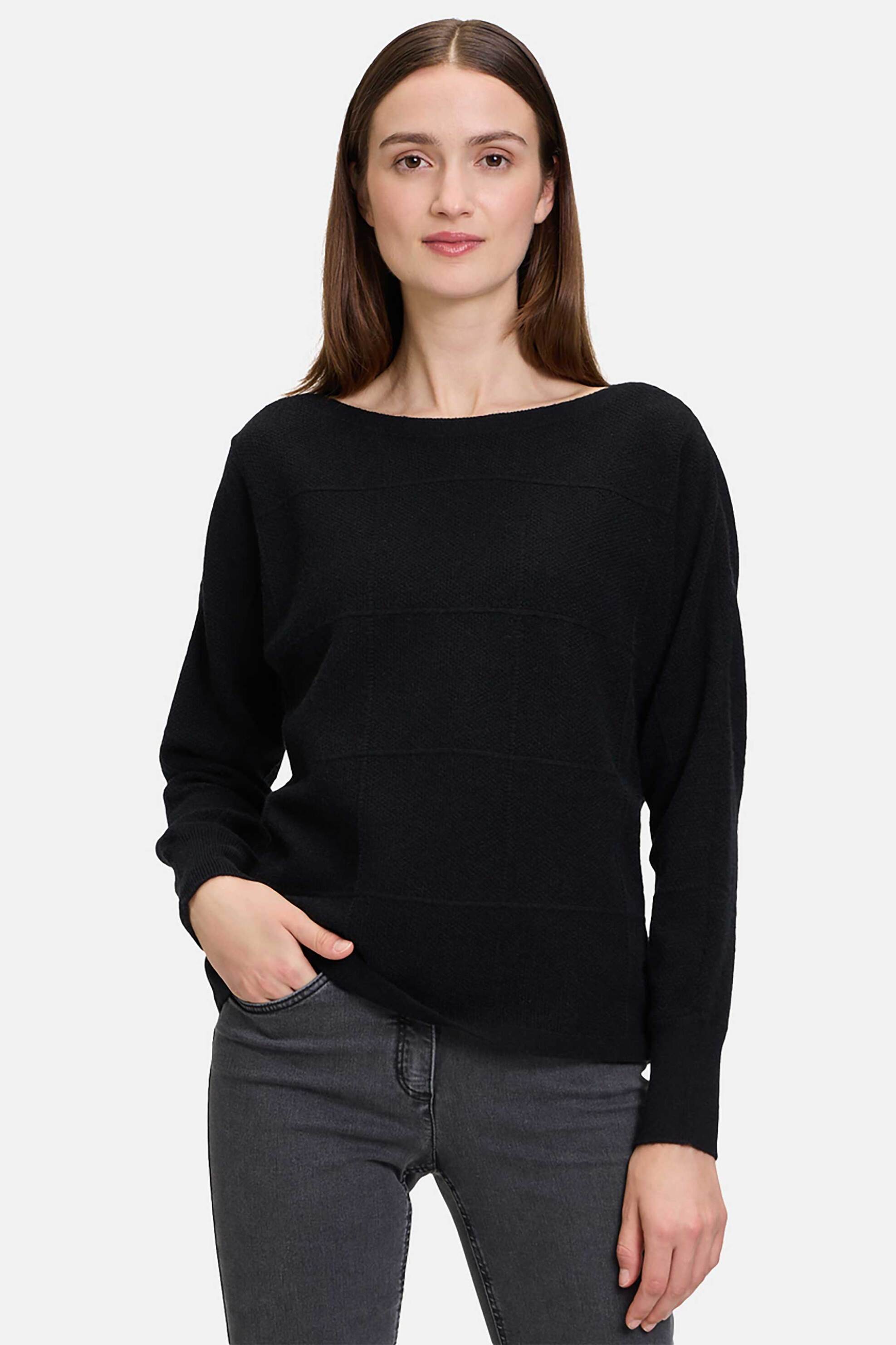 BETTY BARCLAY Betty Barclay γυναικεία πλεκτή μπλούζα μονόχρωμη Casual Fit - 5151/1026 Μαύρο 2025