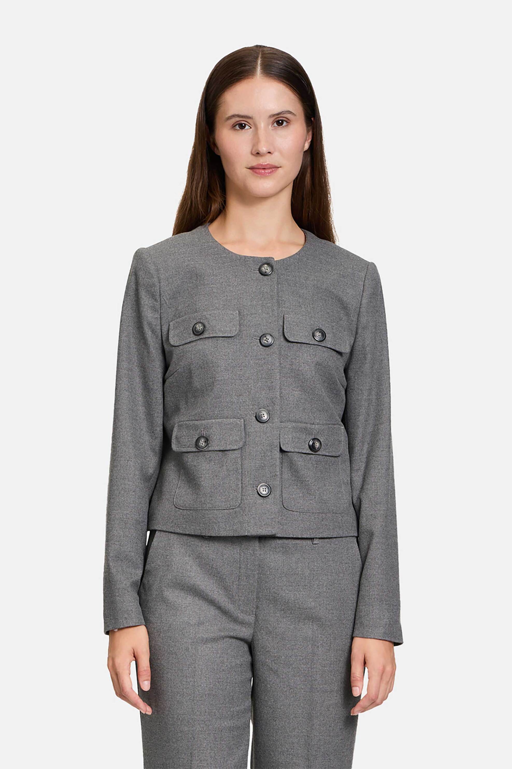 BETTY BARCLAY Betty Barclay γυναικείο jacket μονόχρωμo - 4421/1523 Γκρι 2025