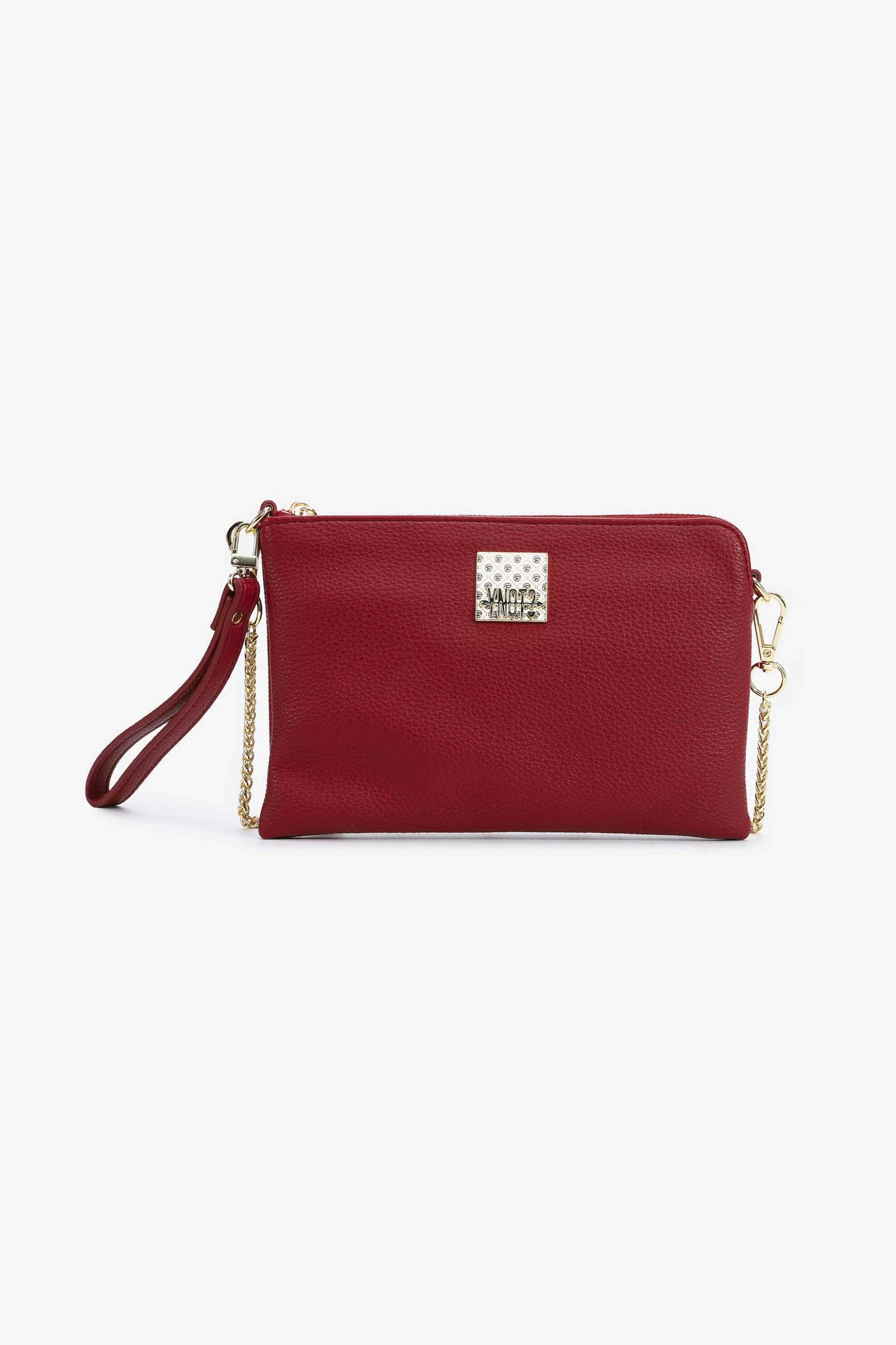 Y Not? Ynot? γυναικείο mini bag crossbody με μεταλλικό λογότυπο 