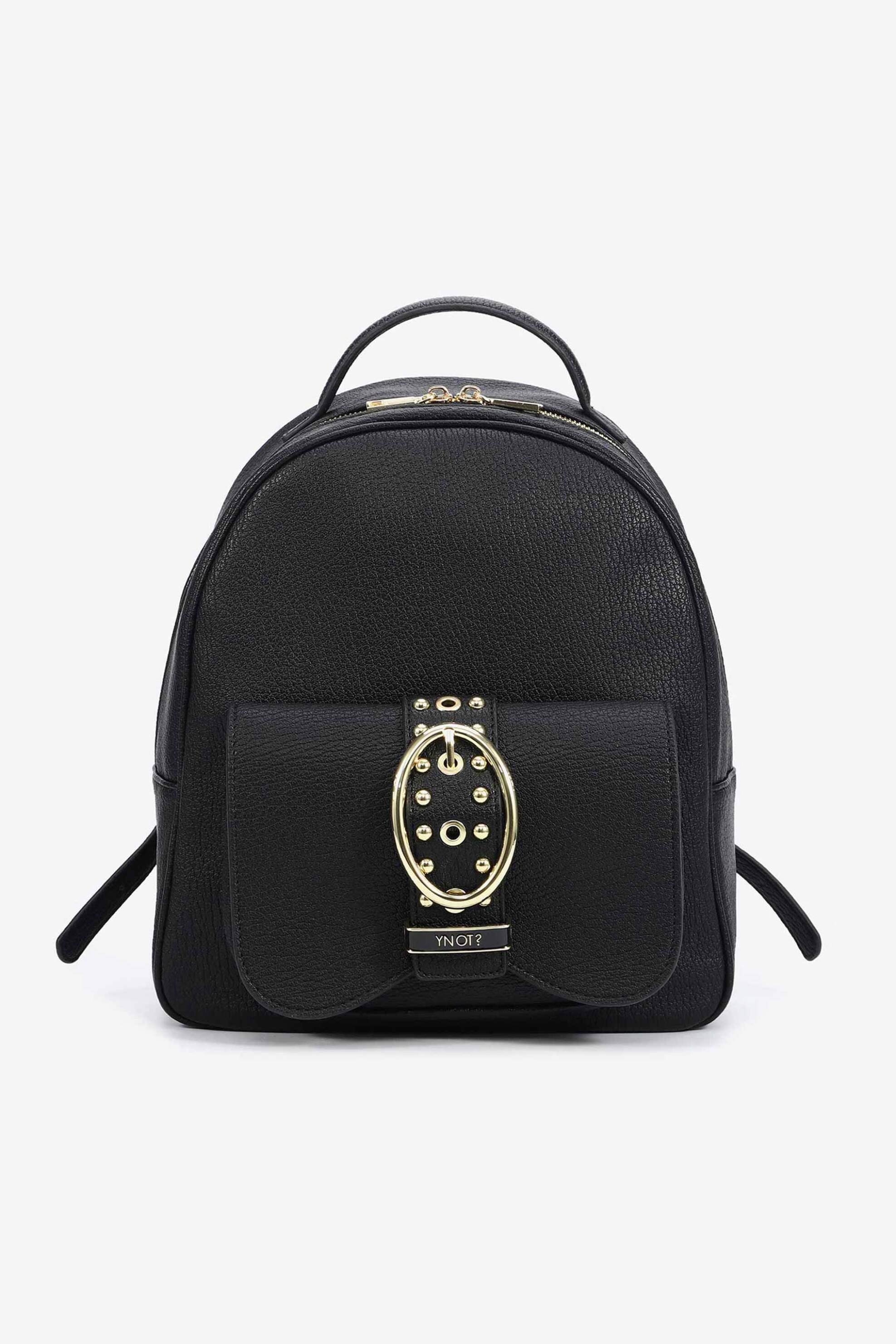 Ynot? γυναικείο backpack με λογότυπο "Rocker" - ROK005F5 Μαύρο φωτογραφία