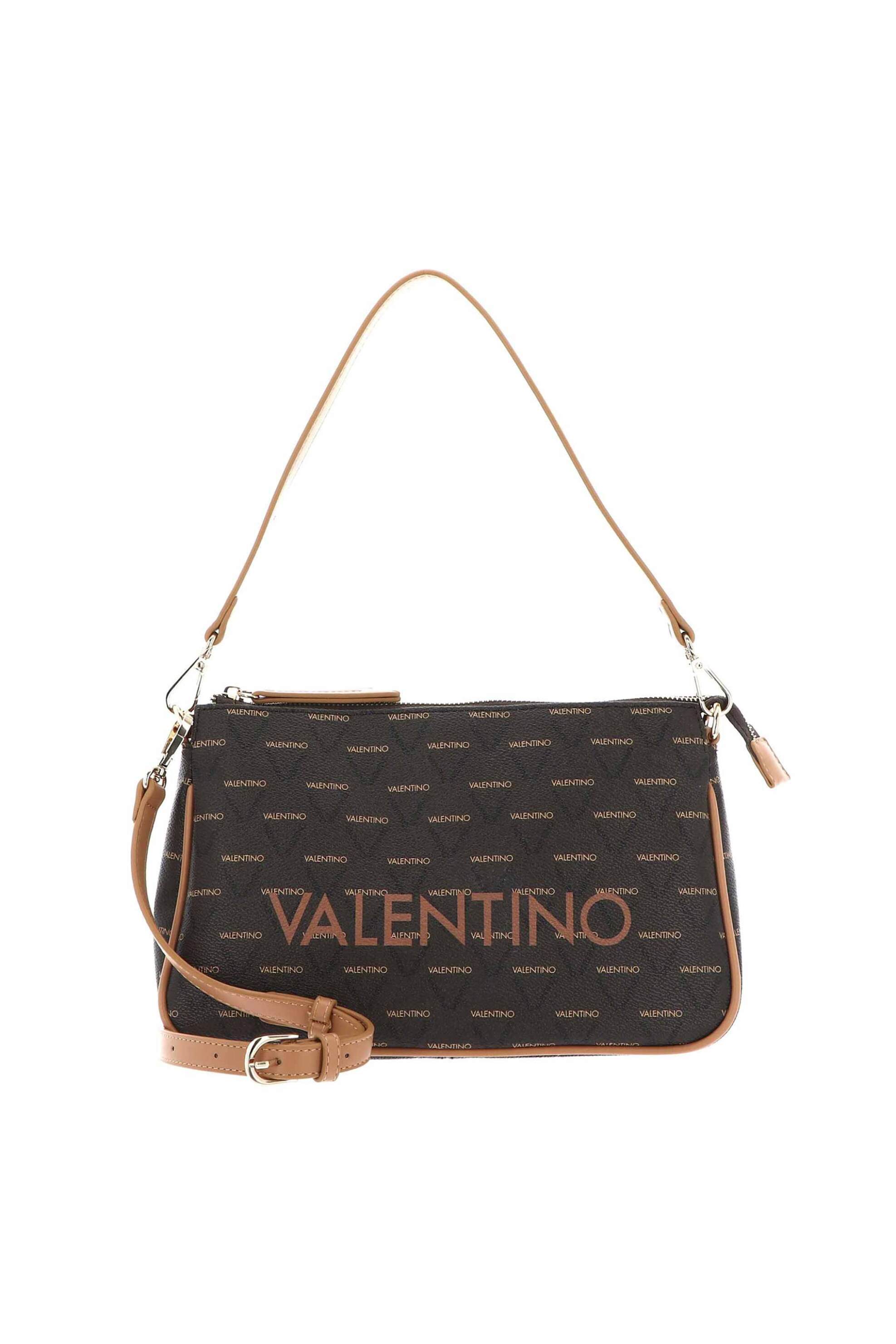  Valentino γυναικεία τσάντα ώμου με logo print - 86KVBS3KG33R/LI Καφέ 2025