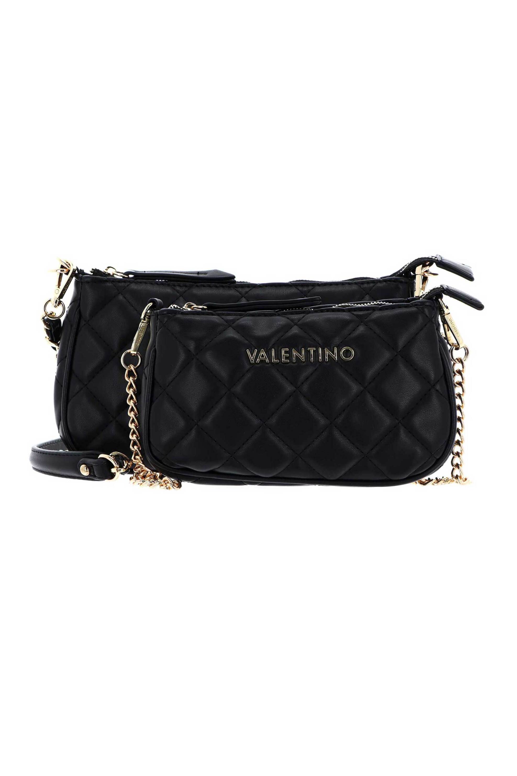  Valentino γυναικεία τσάντα crossbody καπιτονέ με μεταλλικό λογότυπο - 86KVBS3KK24R/OC Μαύρο 2025