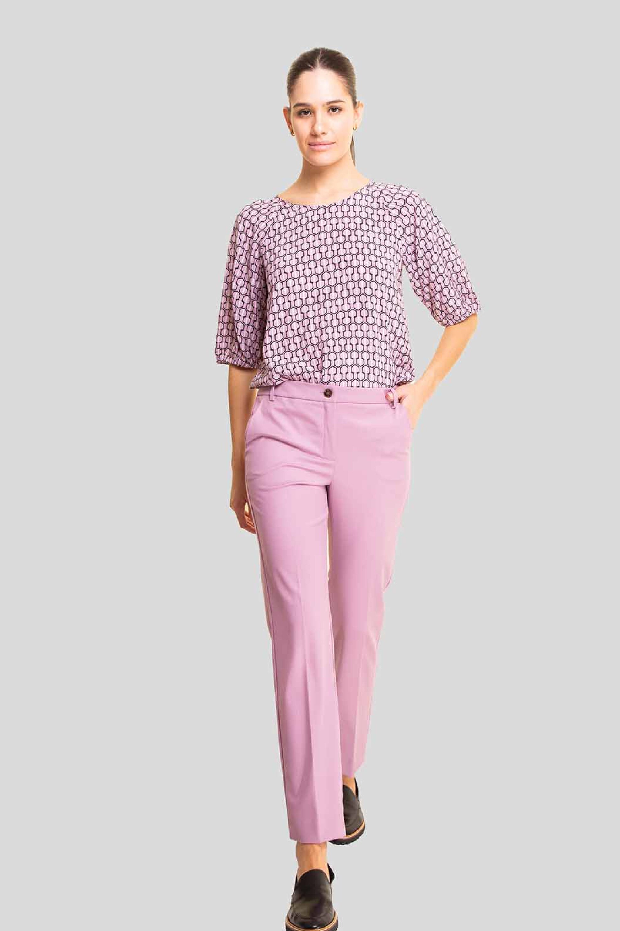 EMME BY MARELLA Emme by Marella γυναικείο chino παντελόνι μονόχρωμο Slim - 2425136261 Ροζ 2025