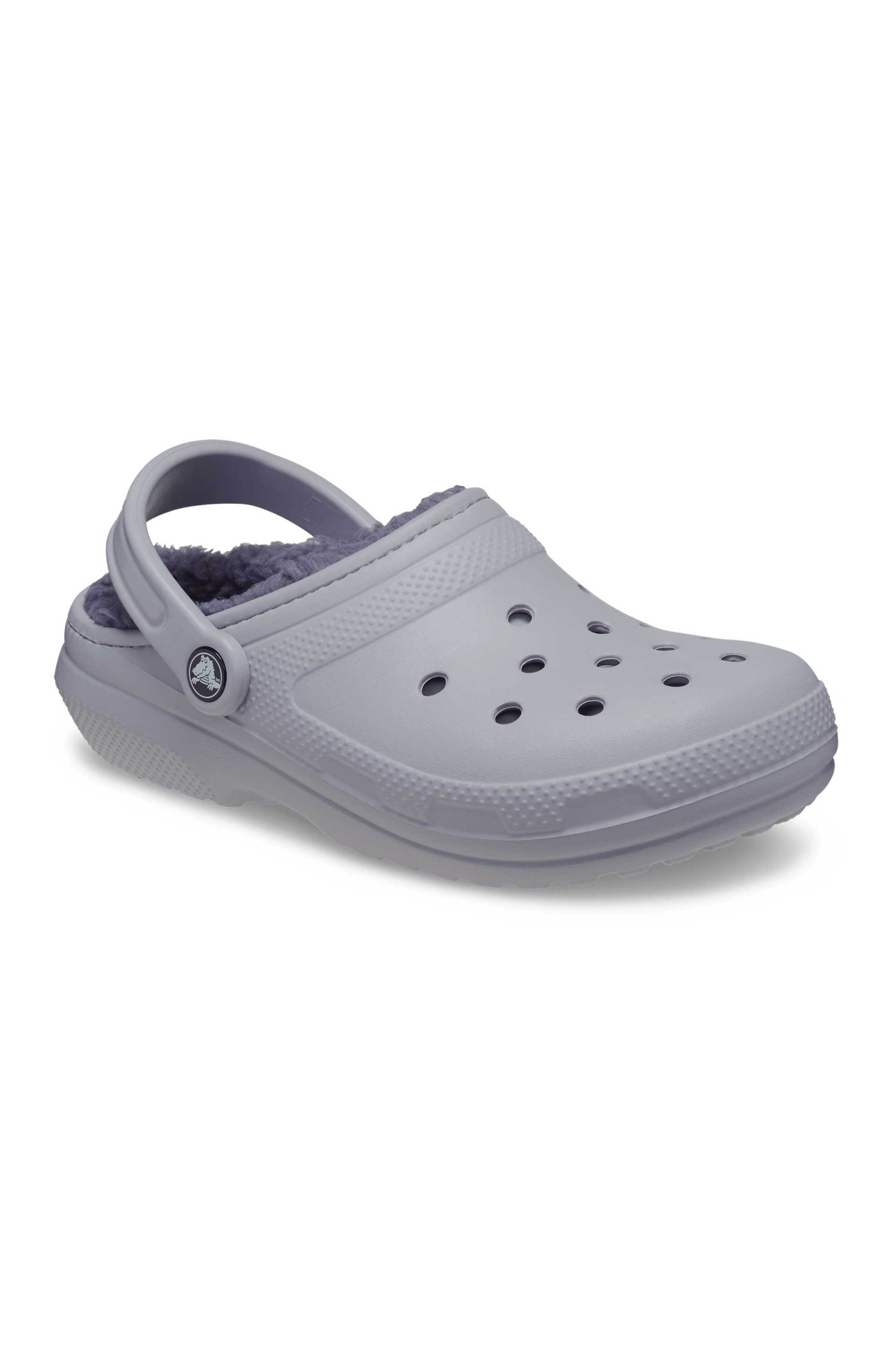 Crocs unisex clogs με επένδυση από faux γούνα "Classic Lined" - E66008 Λιλά φωτογραφία