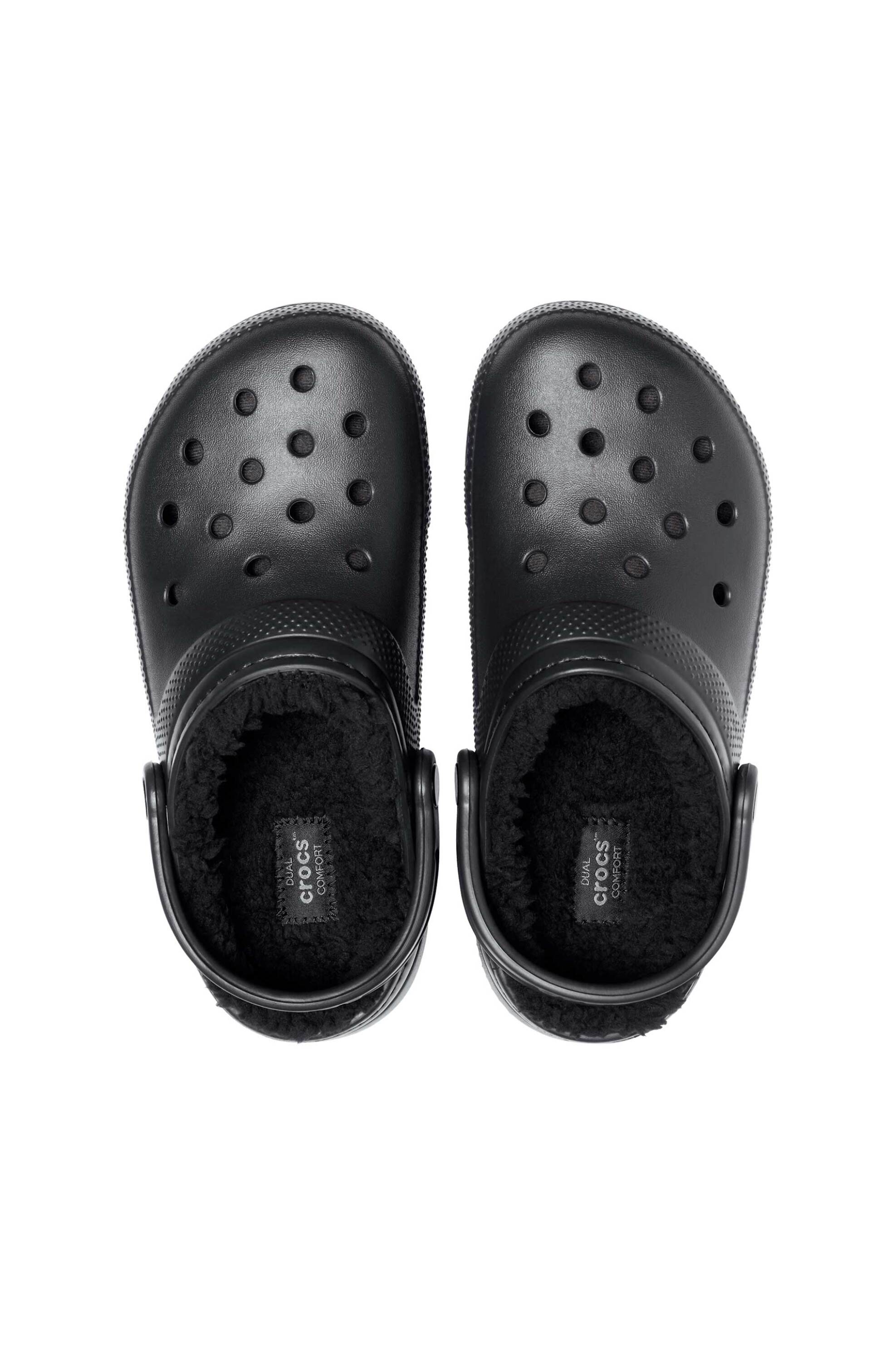 Crocs unisex clogs με επένδυση από faux γούνα "Classic Lined" - E66008 Μαύρο φωτογραφία