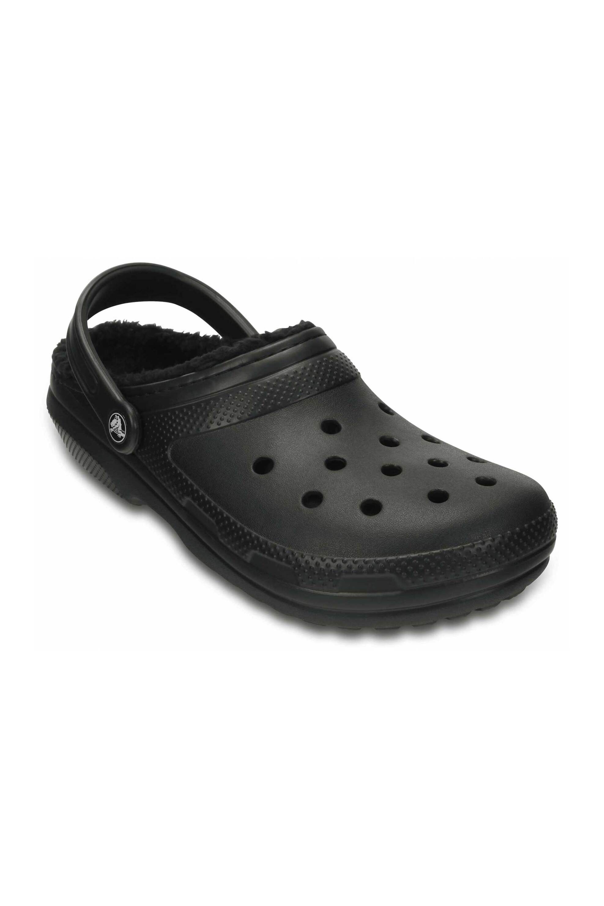 Crocs unisex clogs με επένδυση από faux γούνα "Classic Lined" - E66008 Μαύρο φωτογραφία