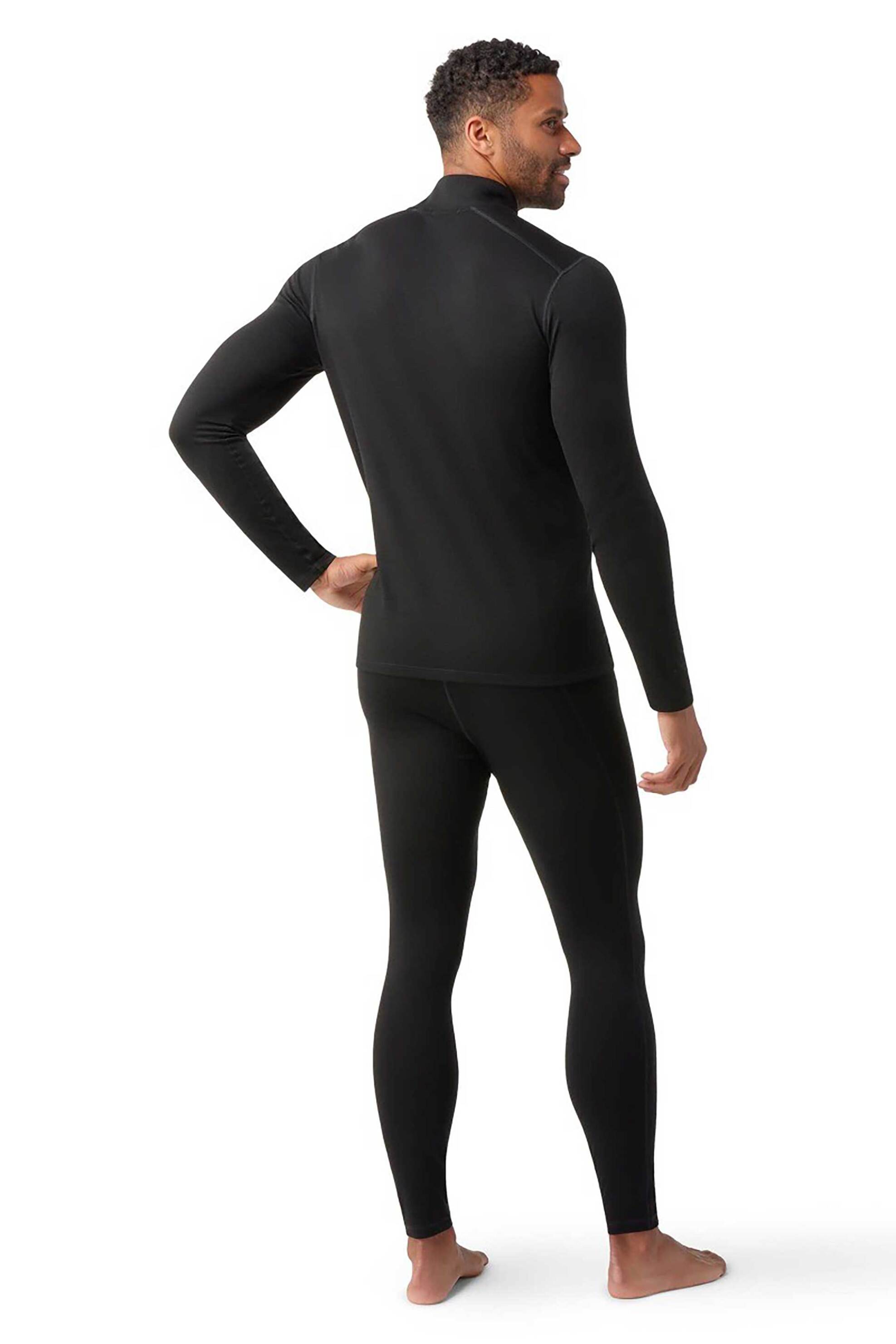 Smartwool ανδρική μπλούζα με φερμουάρ ¾ "Classic All-Season Merino Base Layer" - SW0169570011 Μαύρο φωτογραφία