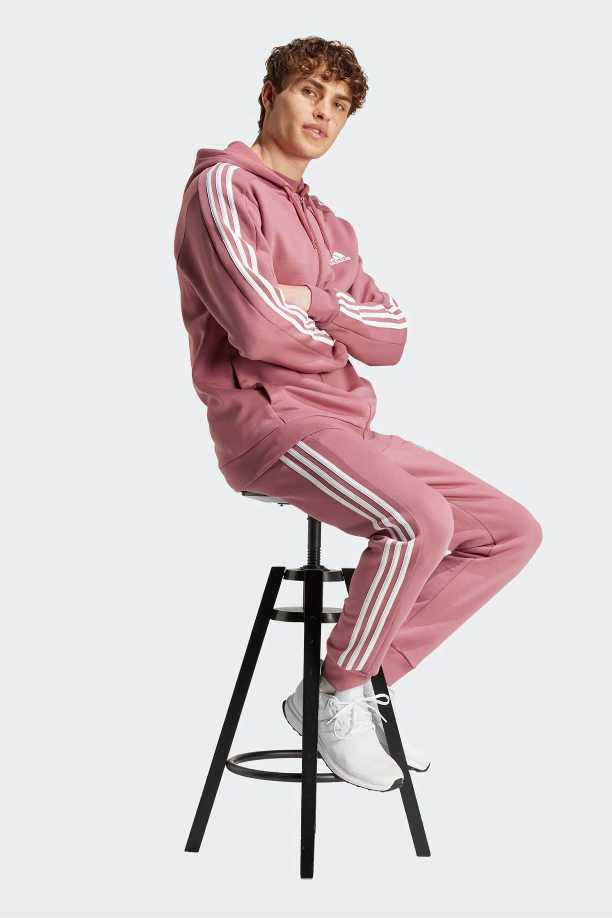 ADIDAS Adidas ανδρικό παντελόνι φόρμας με logo print - IX0168 Ροζ