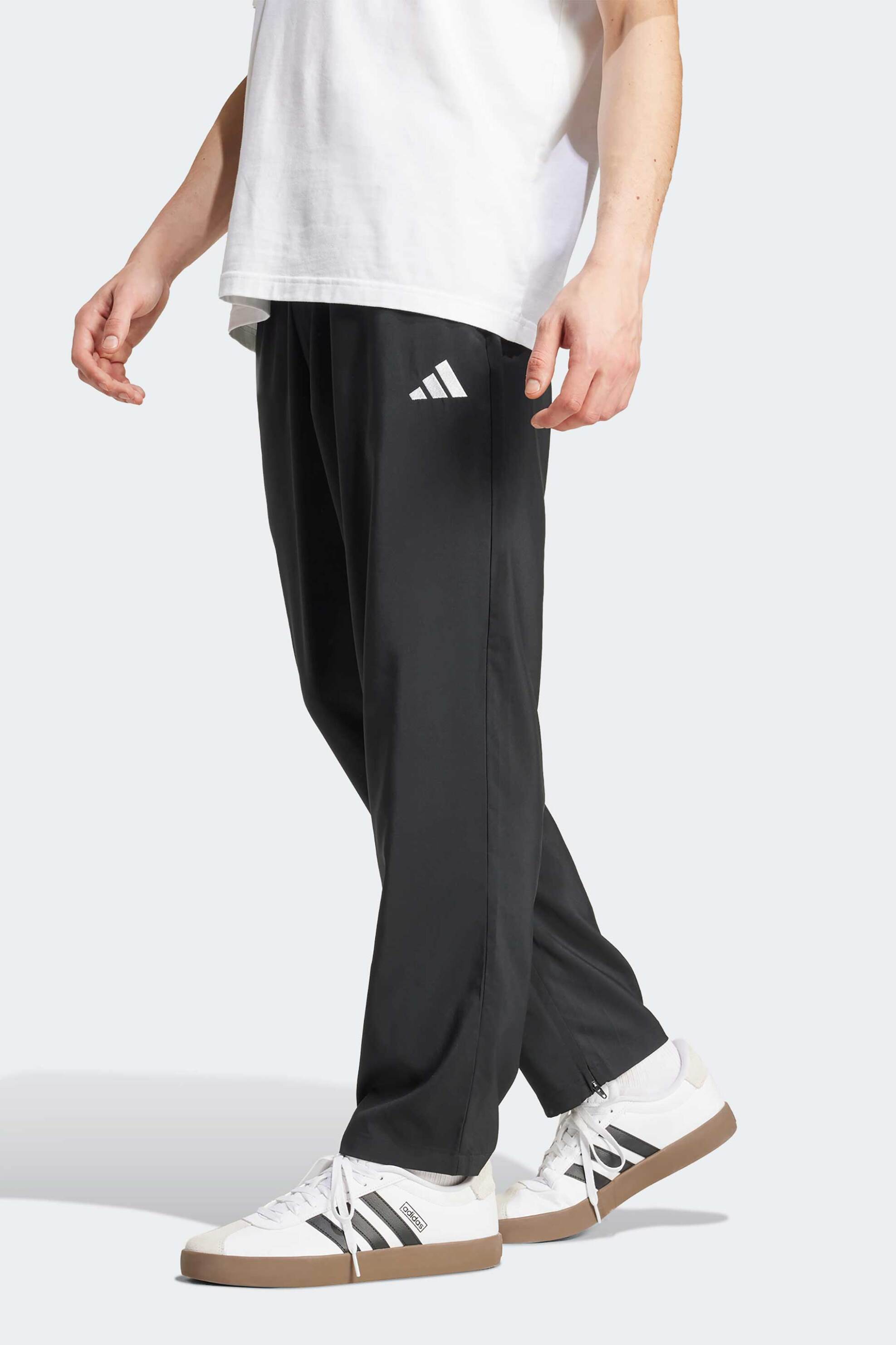 ADIDAS Adidas ανδρικό παντελόνι φόρμας Regular Fit "Essentials Small Logo Stanford Open Hem" - JW0560 Μαύρο