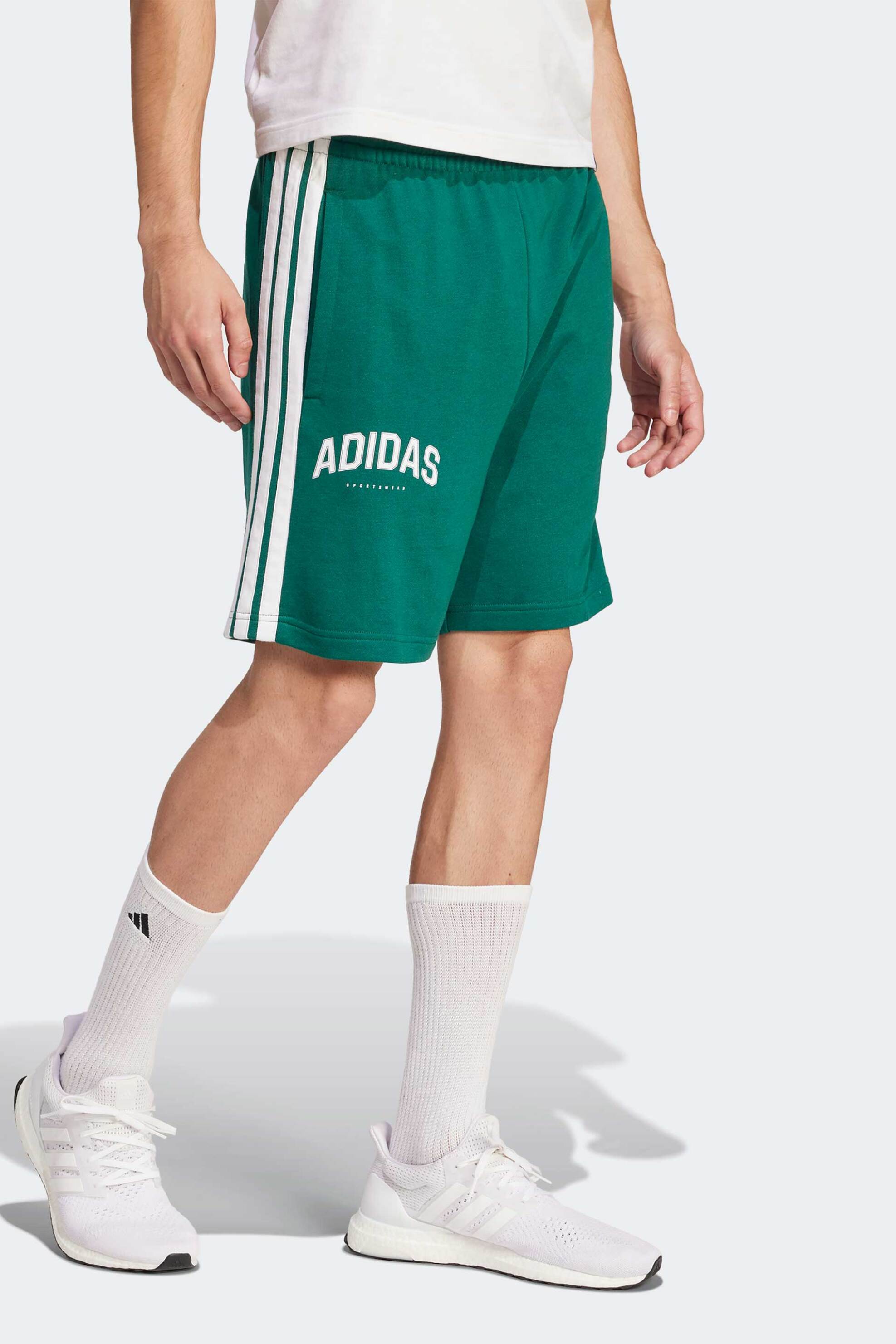 Adidas ανδρικό σορτς Regular Fit "3-Stripes" - JM2485 Πράσινο φωτογραφία