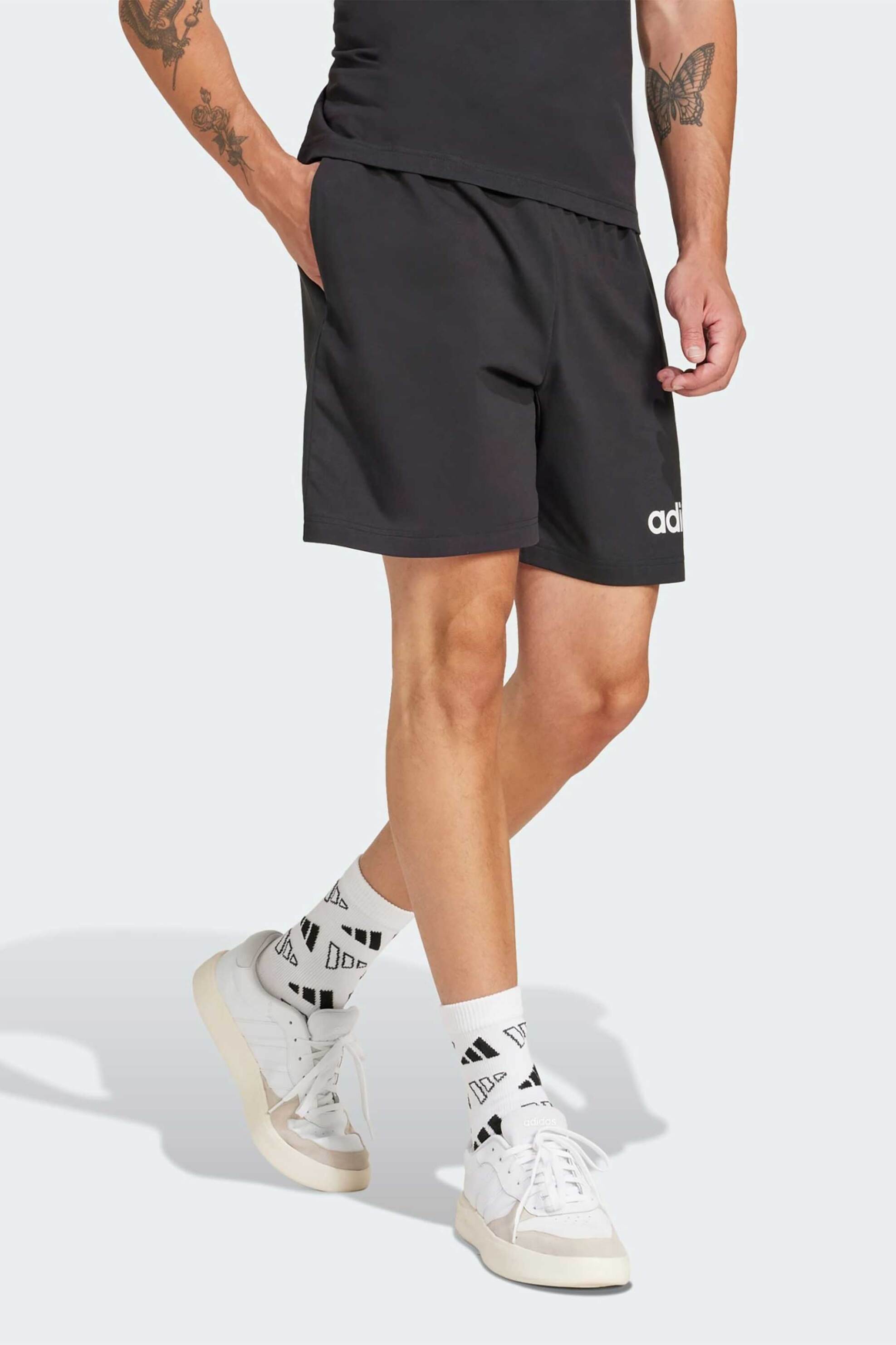 Adidas ανδρικό σορτς Regular Fit "Essentials Linear" - JE9012 Μαύρο φωτογραφία