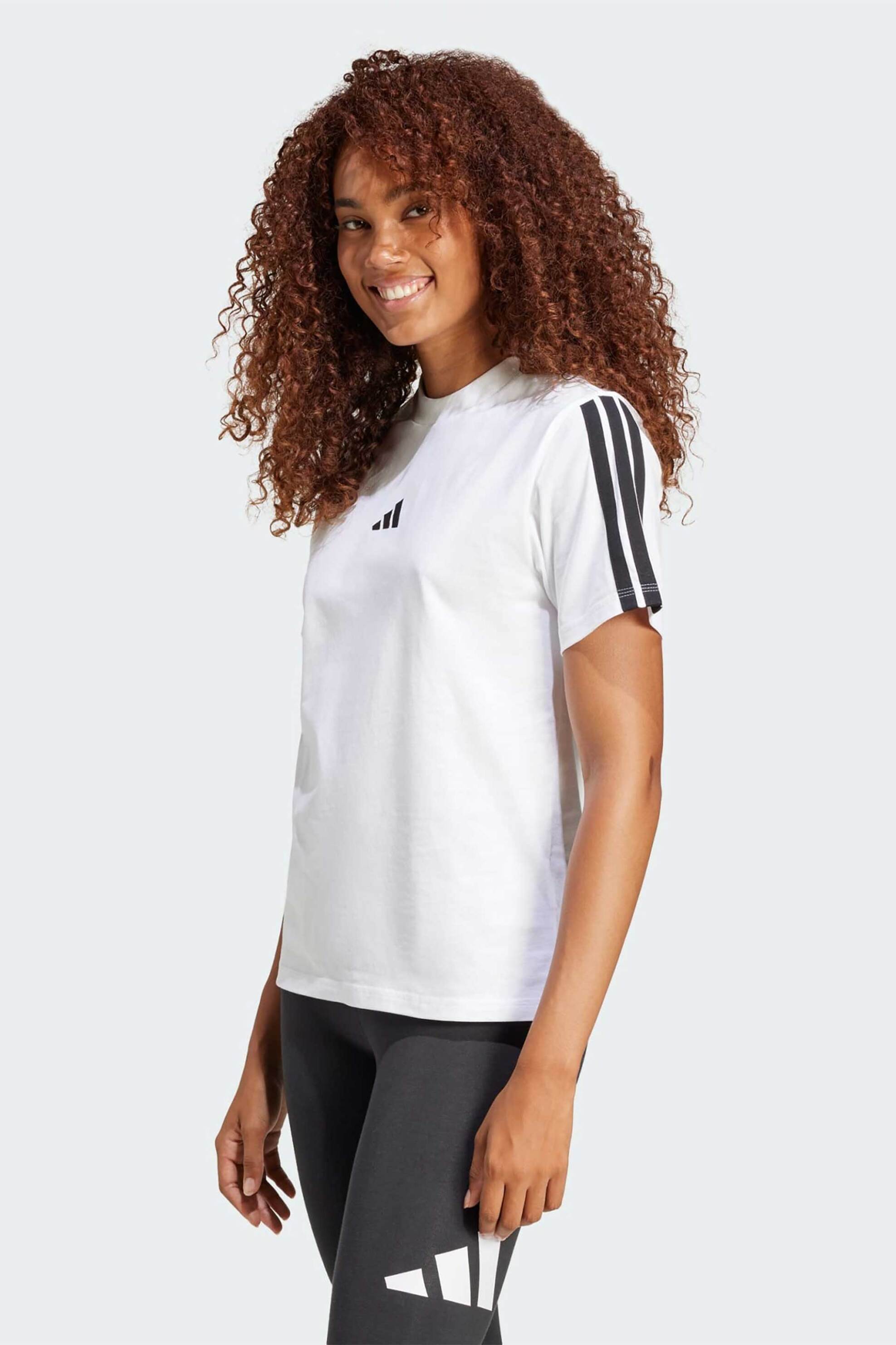 ADIDAS Adidas γυναικείο T-shirt Regular Fit "Essentials 3-Stripes" - JM2394 Λευκό