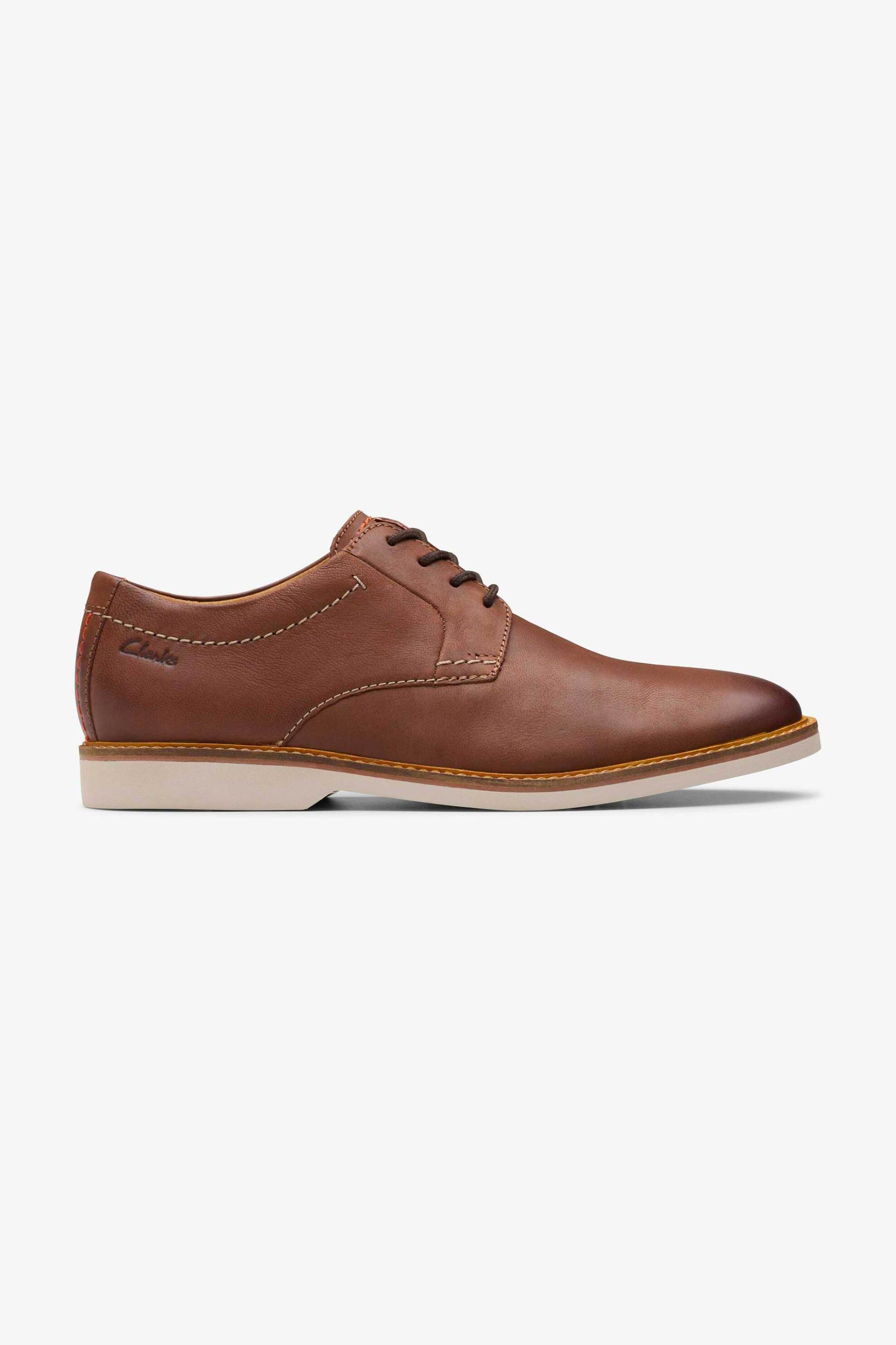 CLARKS Clarks ανδρικά δερμάτινα παπούτσια oxford "Atticus" - 26172070 Ταμπά