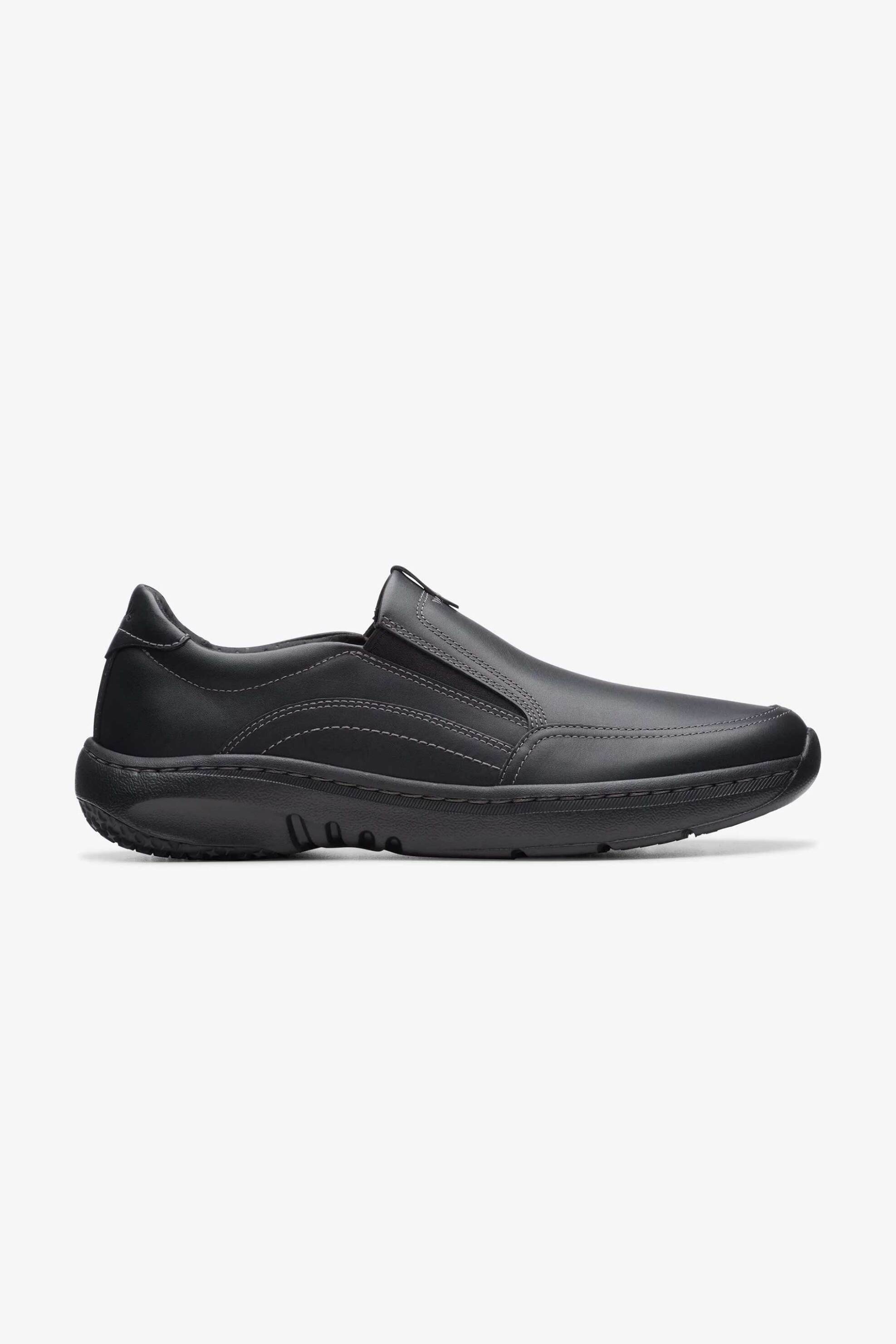 CLARKS Clarks ανδρικά δερμάτινα loafers "Clarks Pro Step" - 26175196 Μαύρο