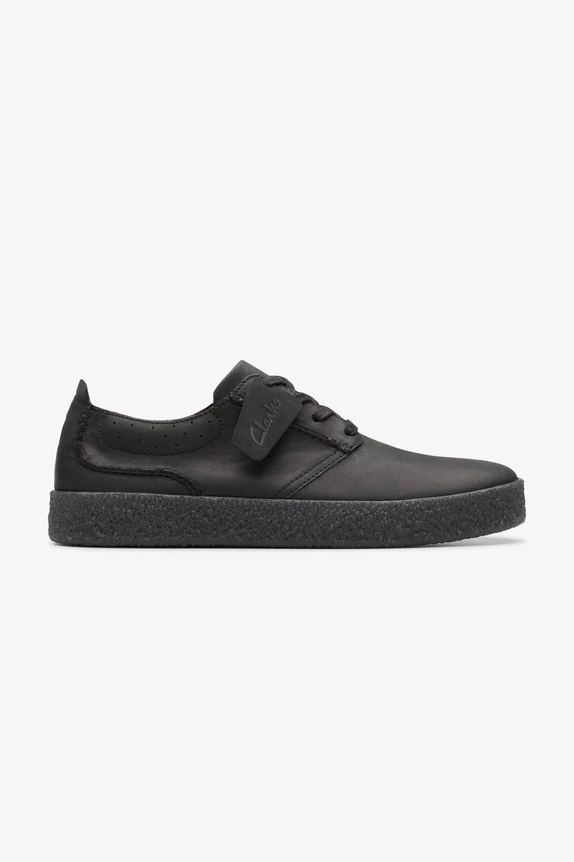 CLARKS Clarks ανδρικά δερμάτινα sneakers "Streethill Lace" - 26179705 Μαύρο