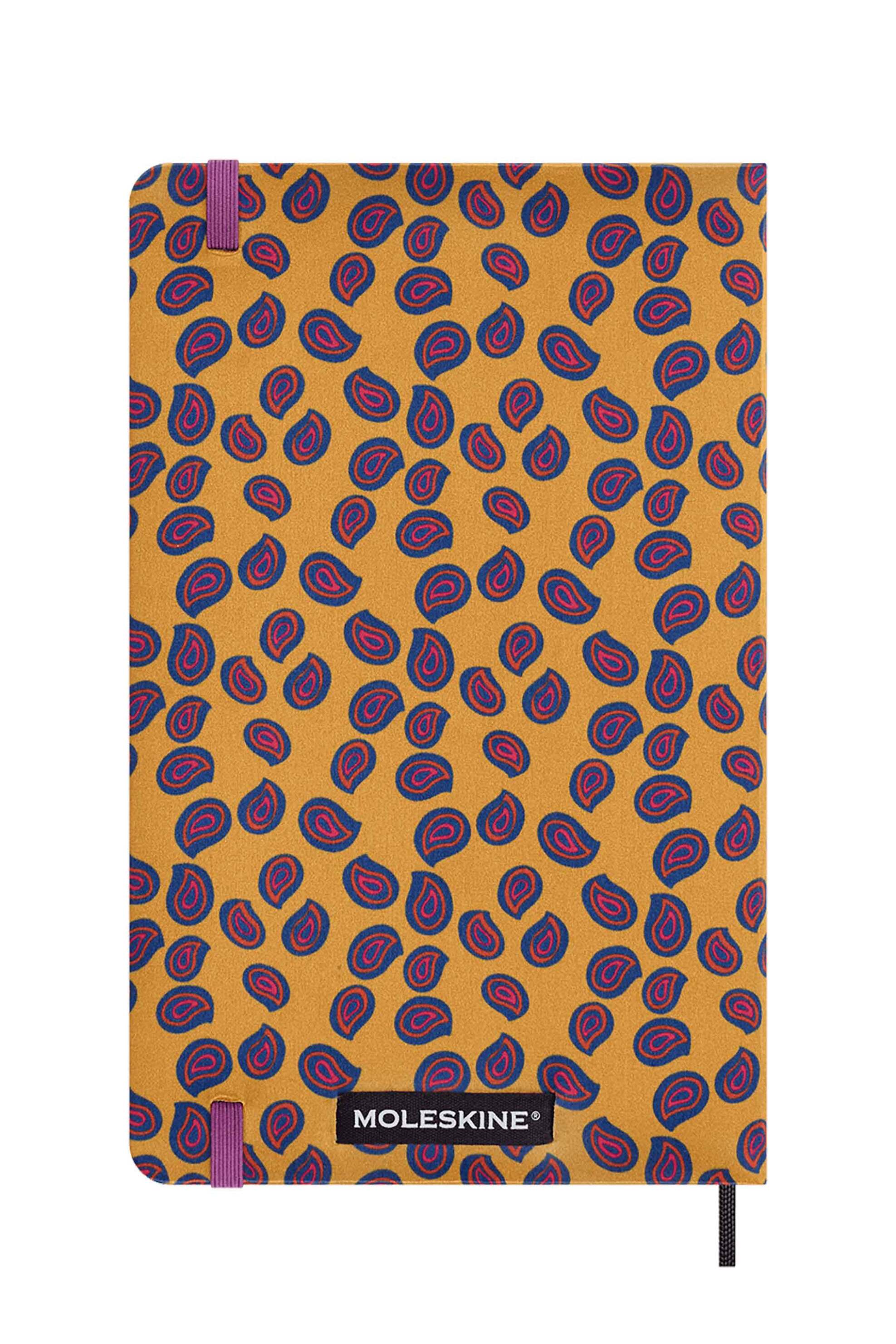 Moleskine σημειωματάριο με contrast print "Silk Notebook Ruled Large" Κίτρινο - QP060M2SILK φωτογραφία