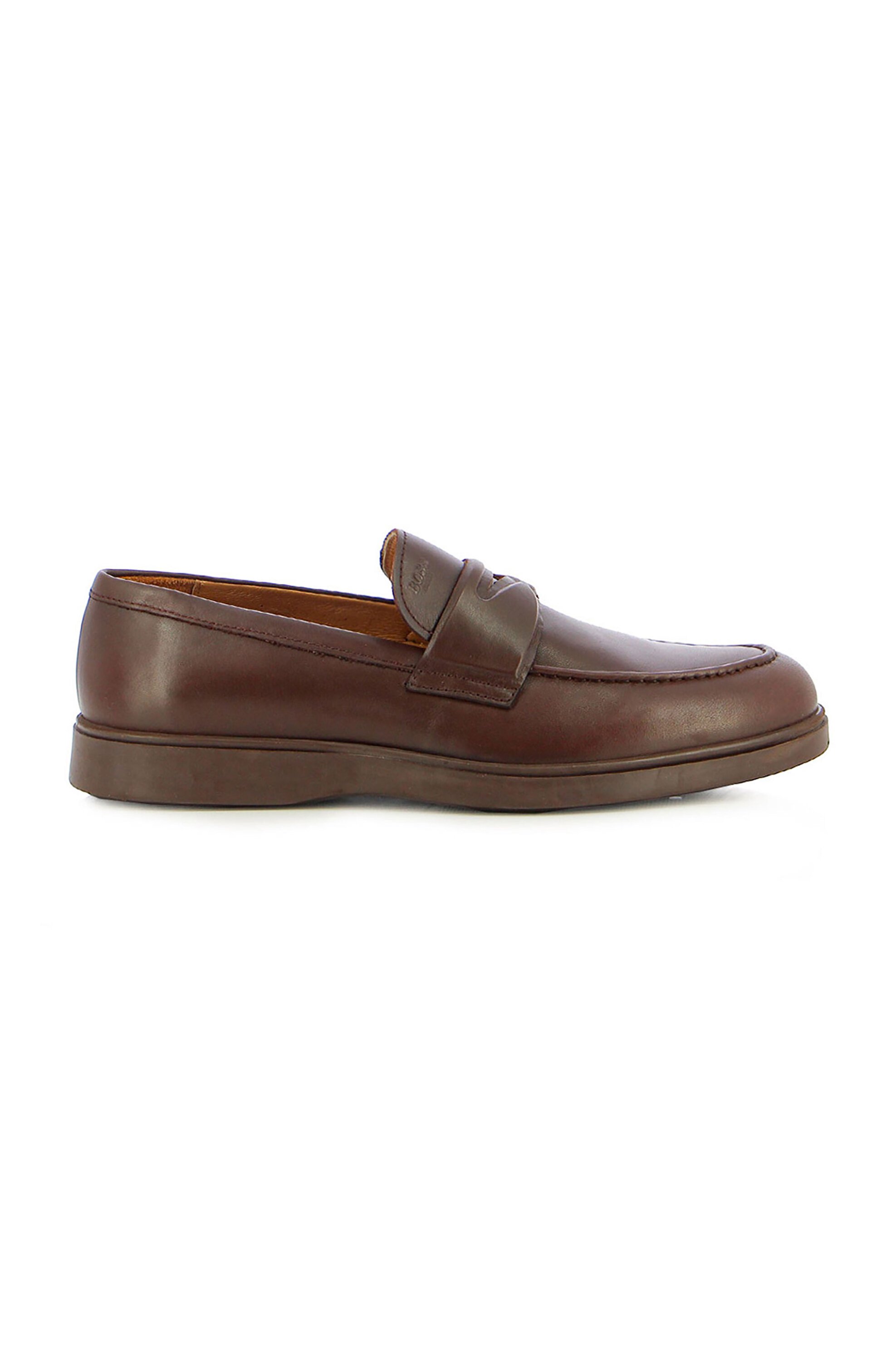 BOSS SHOES Boss Shoes ανδρικά δερμάτινα loafers - A7537 Καφέ