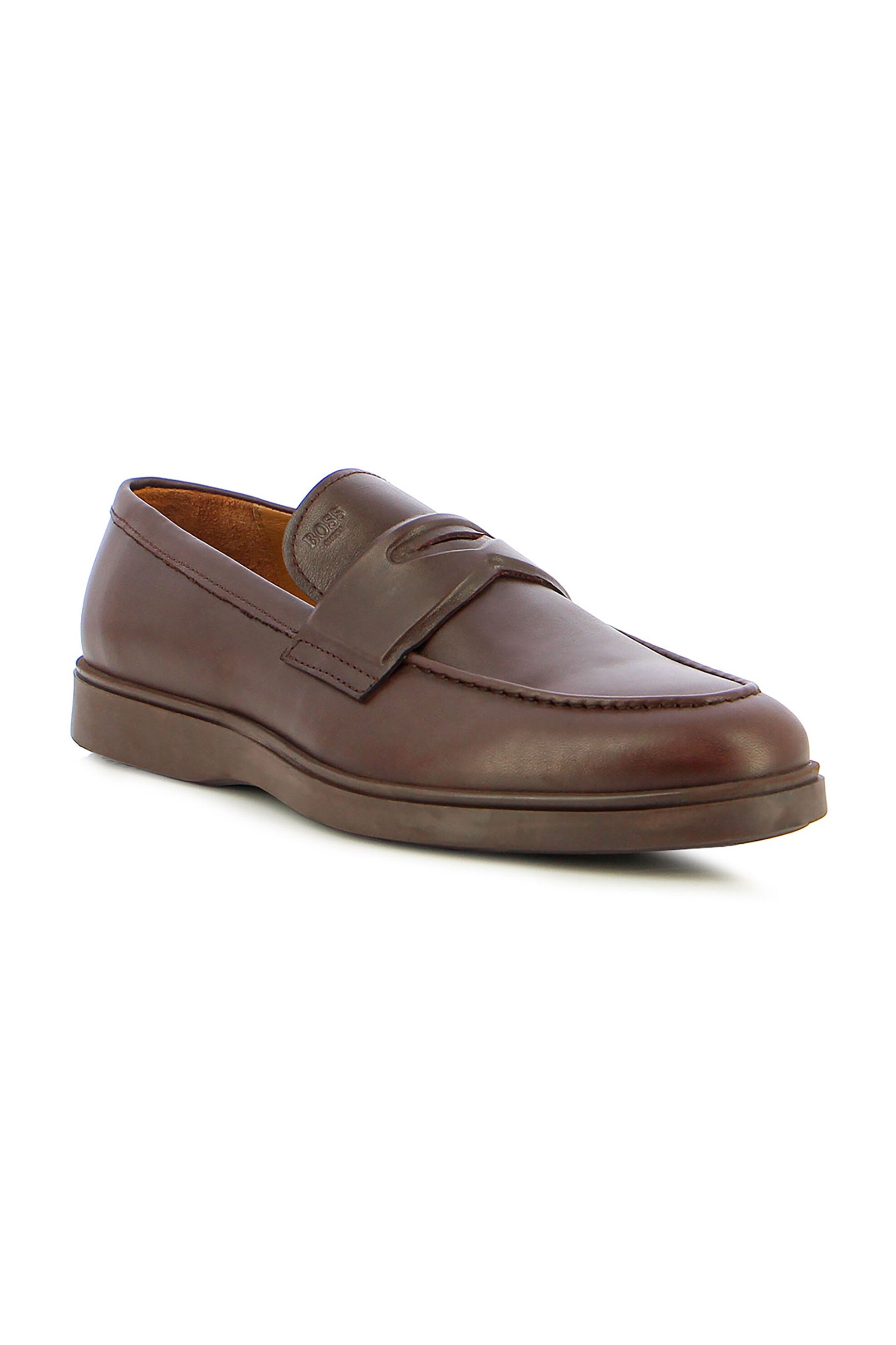 Boss Shoes ανδρικά δερμάτινα loafers - A7537 Καφέ φωτογραφία