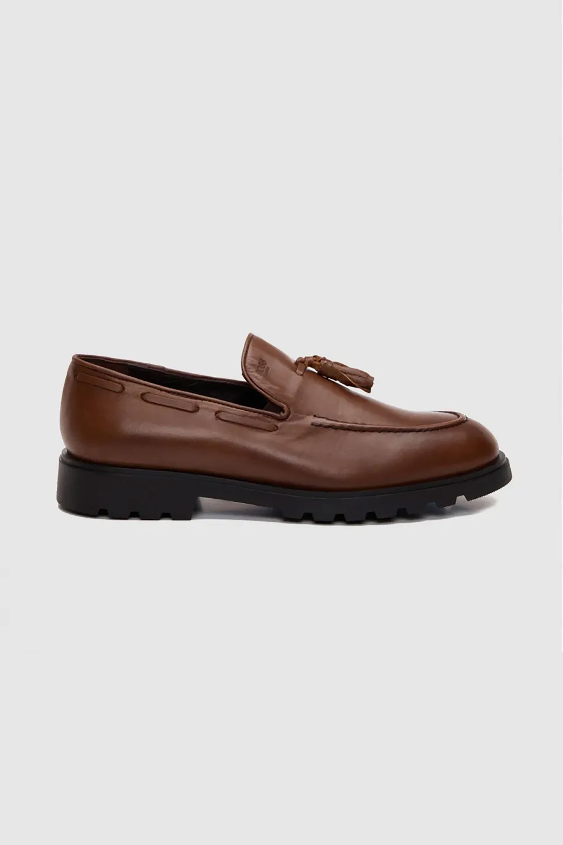 BOSS SHOES Boss Shoes ανδρικά δερμάτινα loafers - A7576 Καφέ