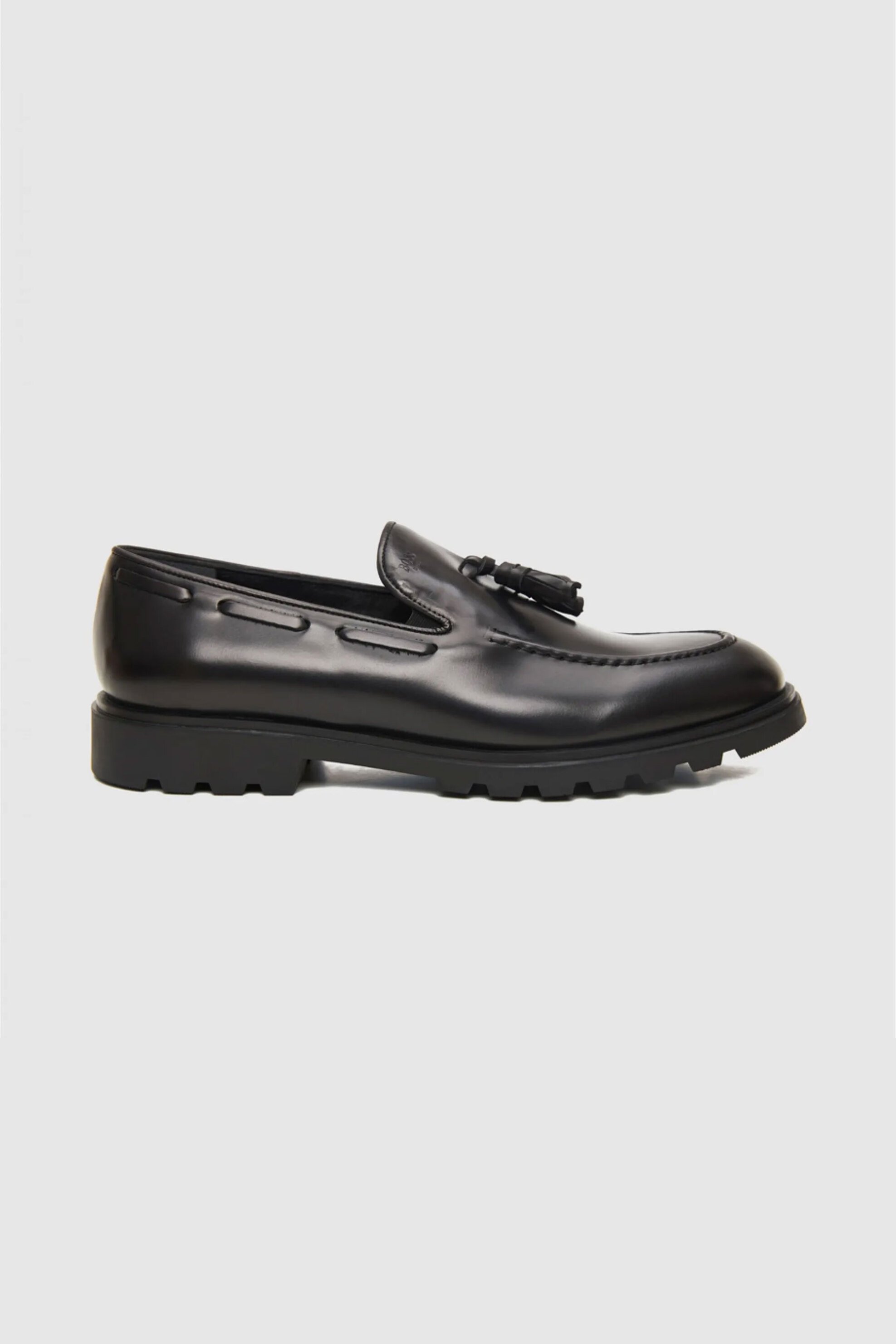 BOSS SHOES Boss Shoes ανδρικά δερμάτινα loafers - A7576 Μαύρο