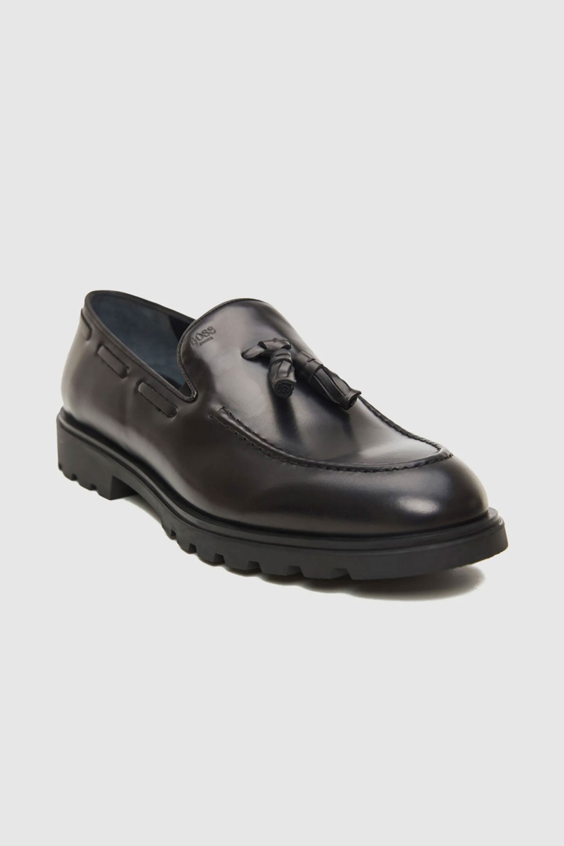 Boss Shoes ανδρικά δερμάτινα loafers - A7576 Μαύρο φωτογραφία