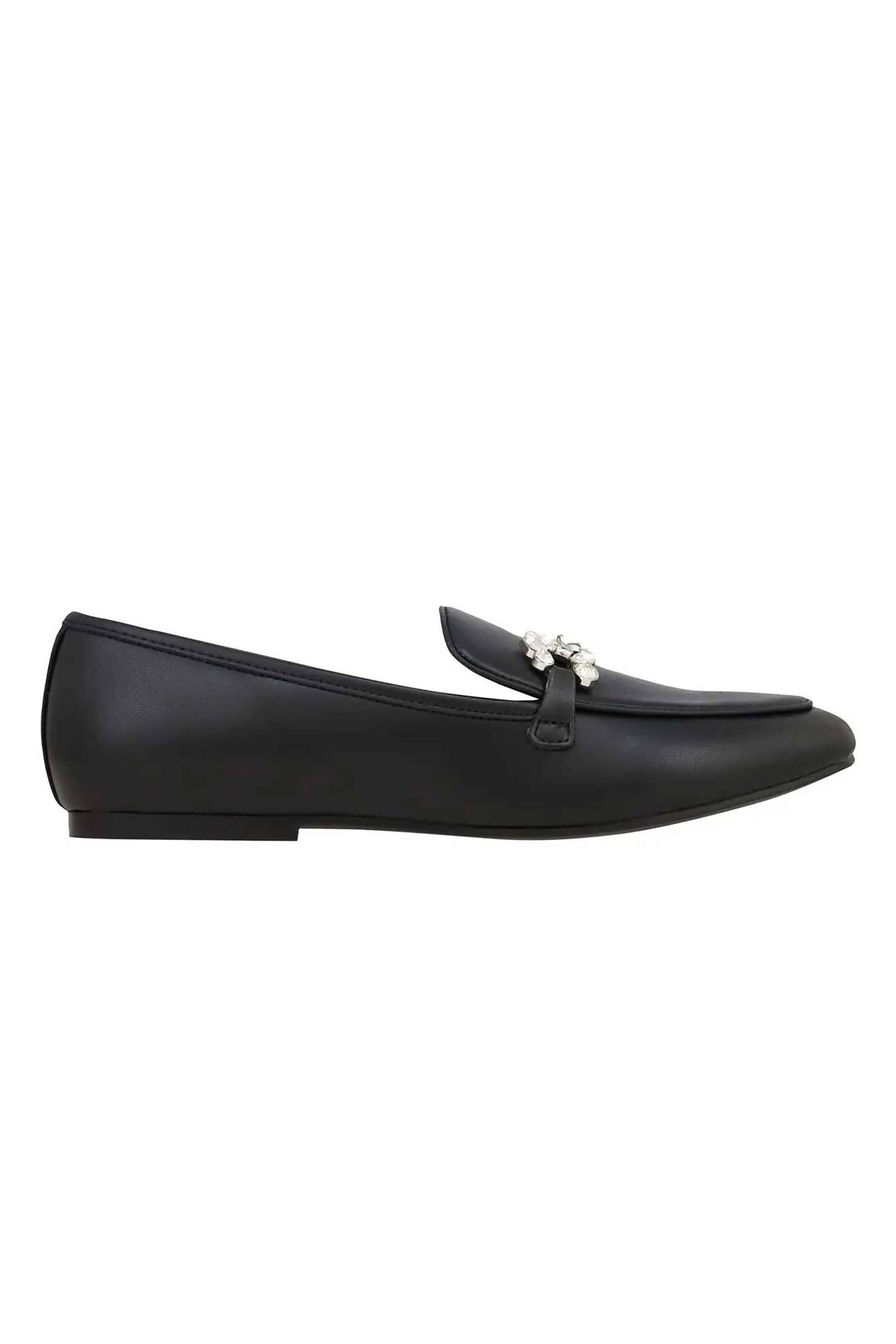 NINE WEST Nine West γυναικεία loafers με μεταλλική λεπτομέρεια με στρας "Bennit" - BENNIT3 02 Μαύρο