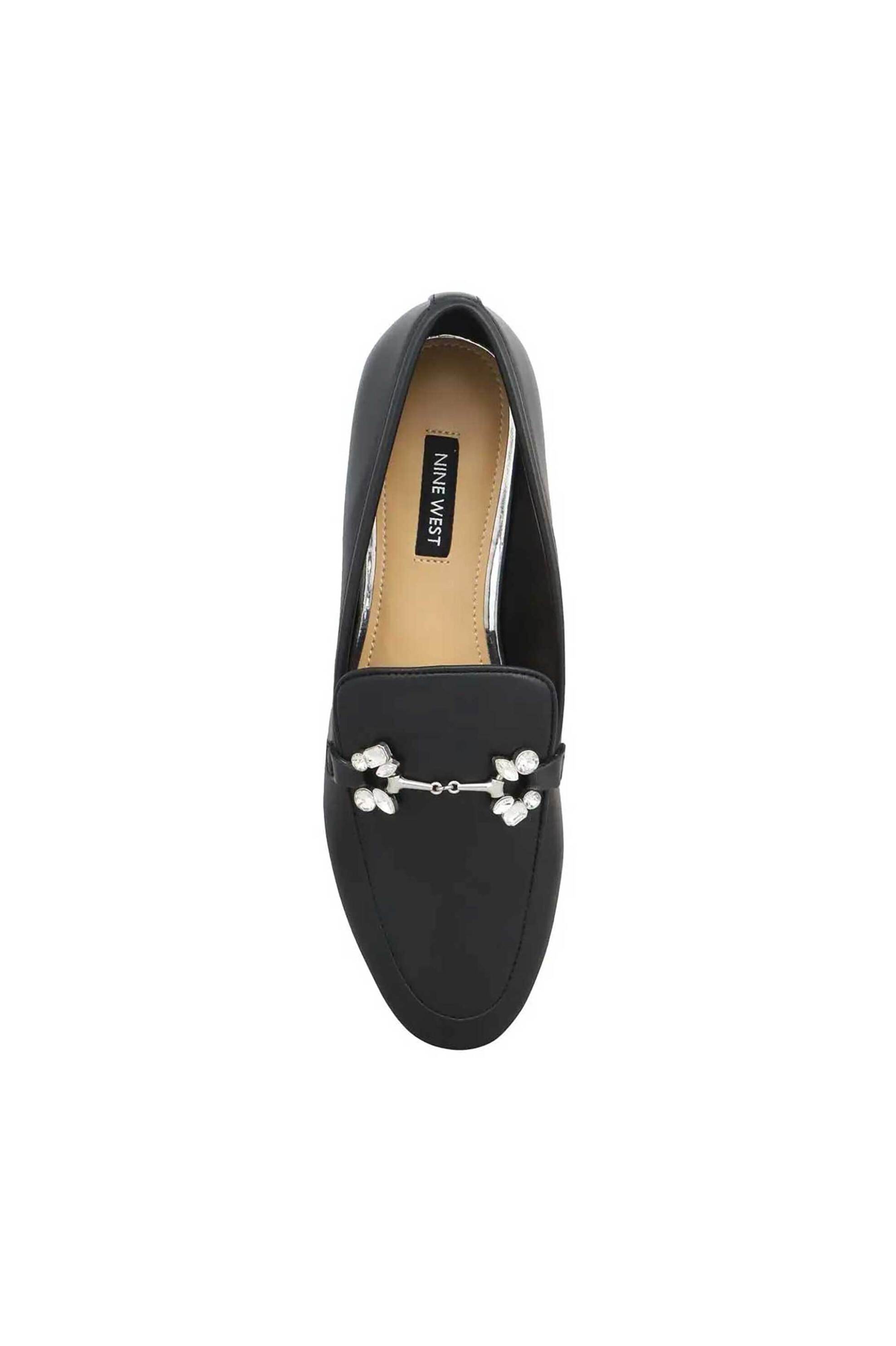 Nine West γυναικεία loafers με μεταλλική λεπτομέρεια με στρας "Bennit" - BENNIT3 02 Μαύρο φωτογραφία