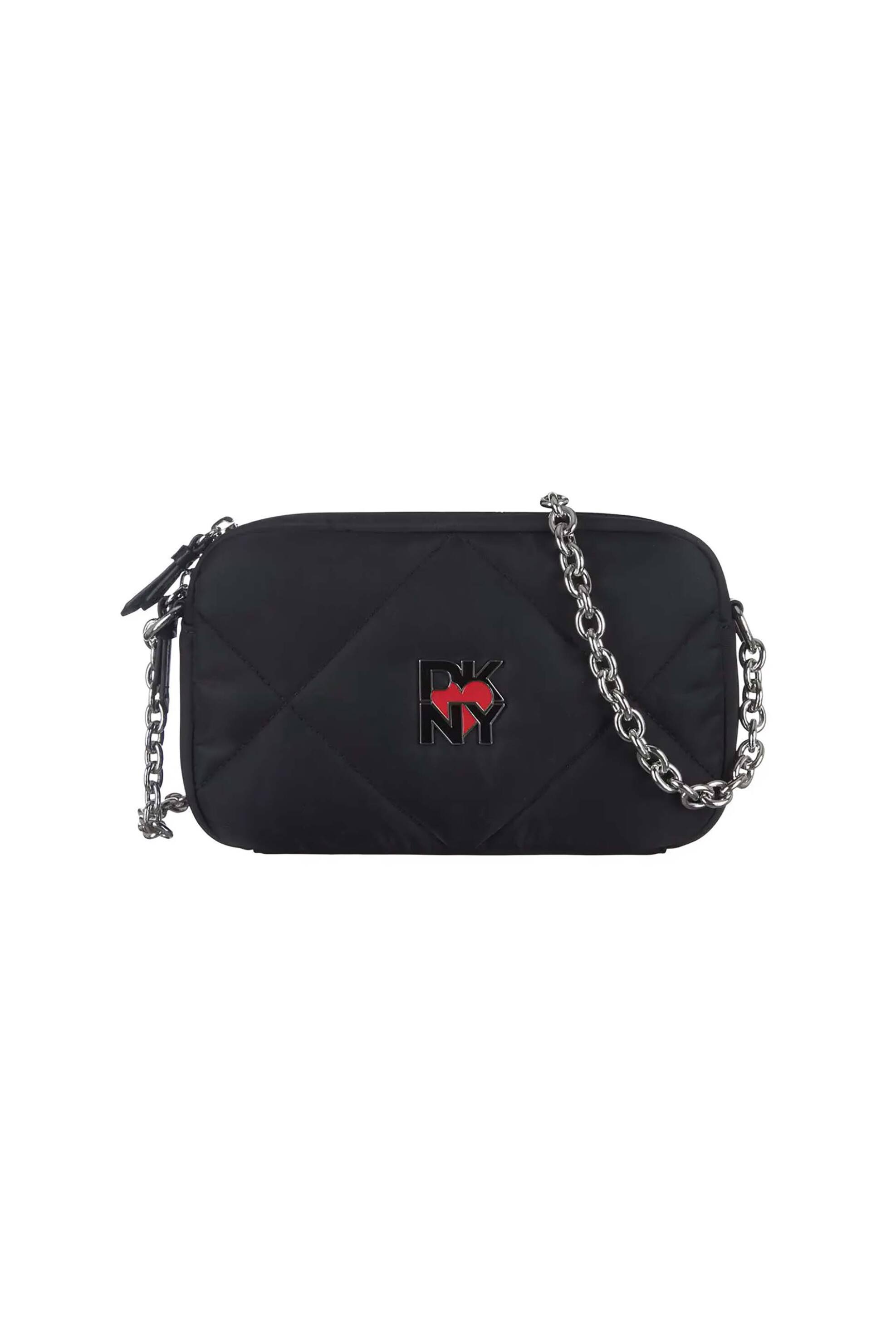  DKNY γυναικεία τσάντα crossbody με καπιτονέ σχέδιο και λογότυπο 