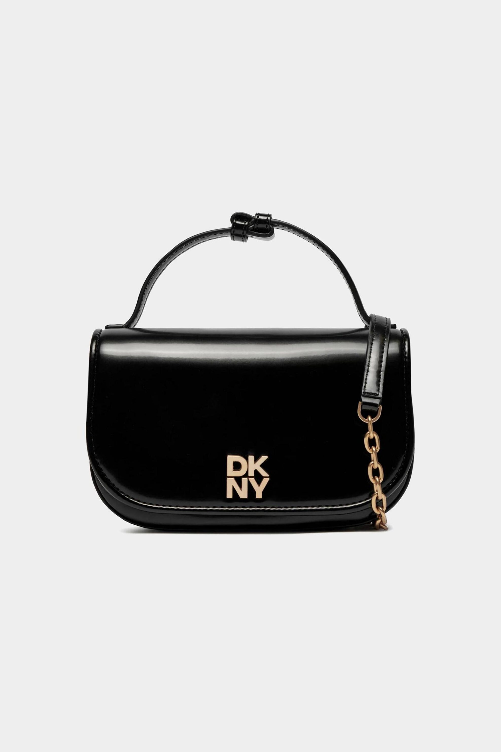  DKNY γυναικεία τσάντα crossbody με μεταλλικό λογότυπο 