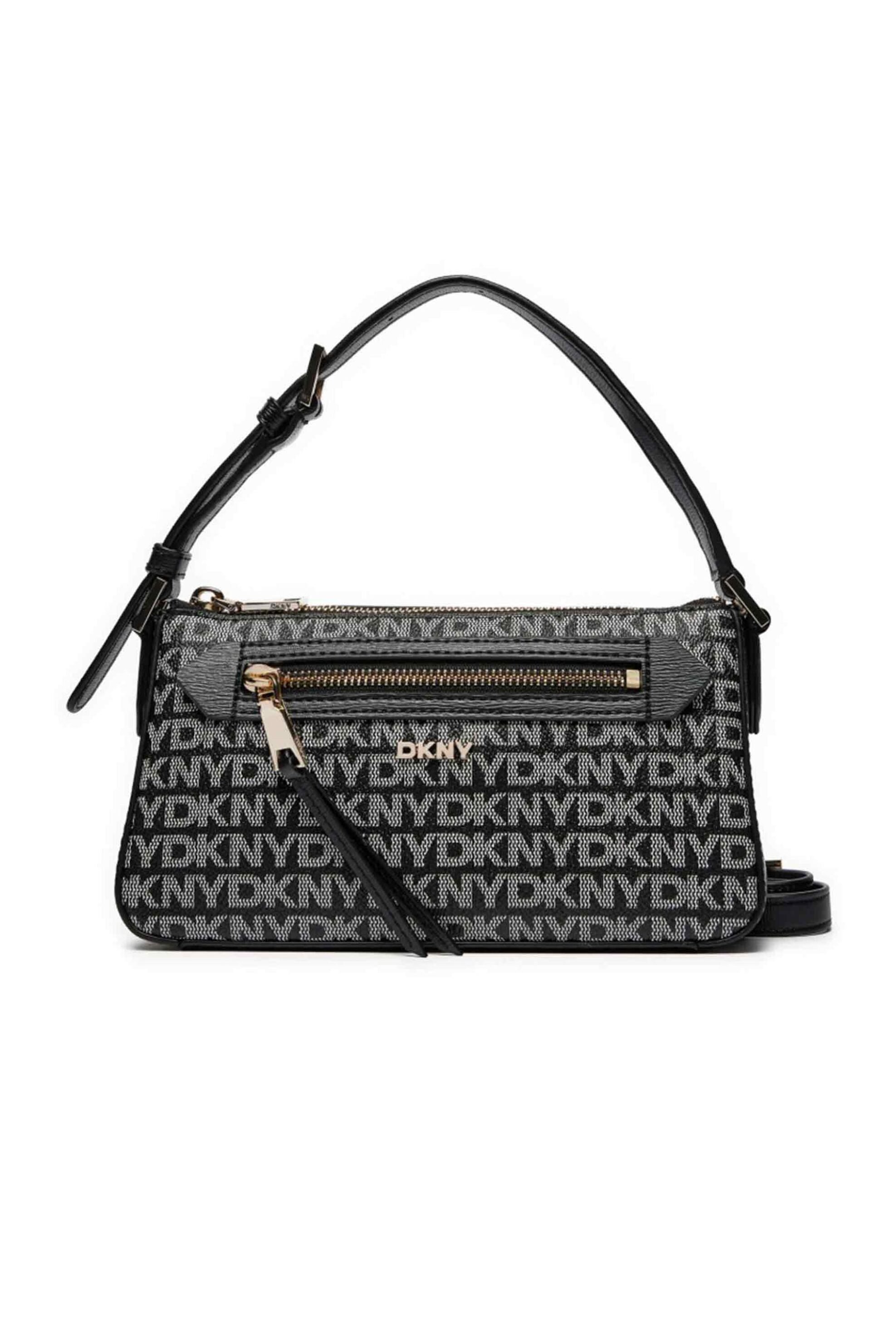  DKNY γυναικεία τσάντα crossbody με all-over logo print 