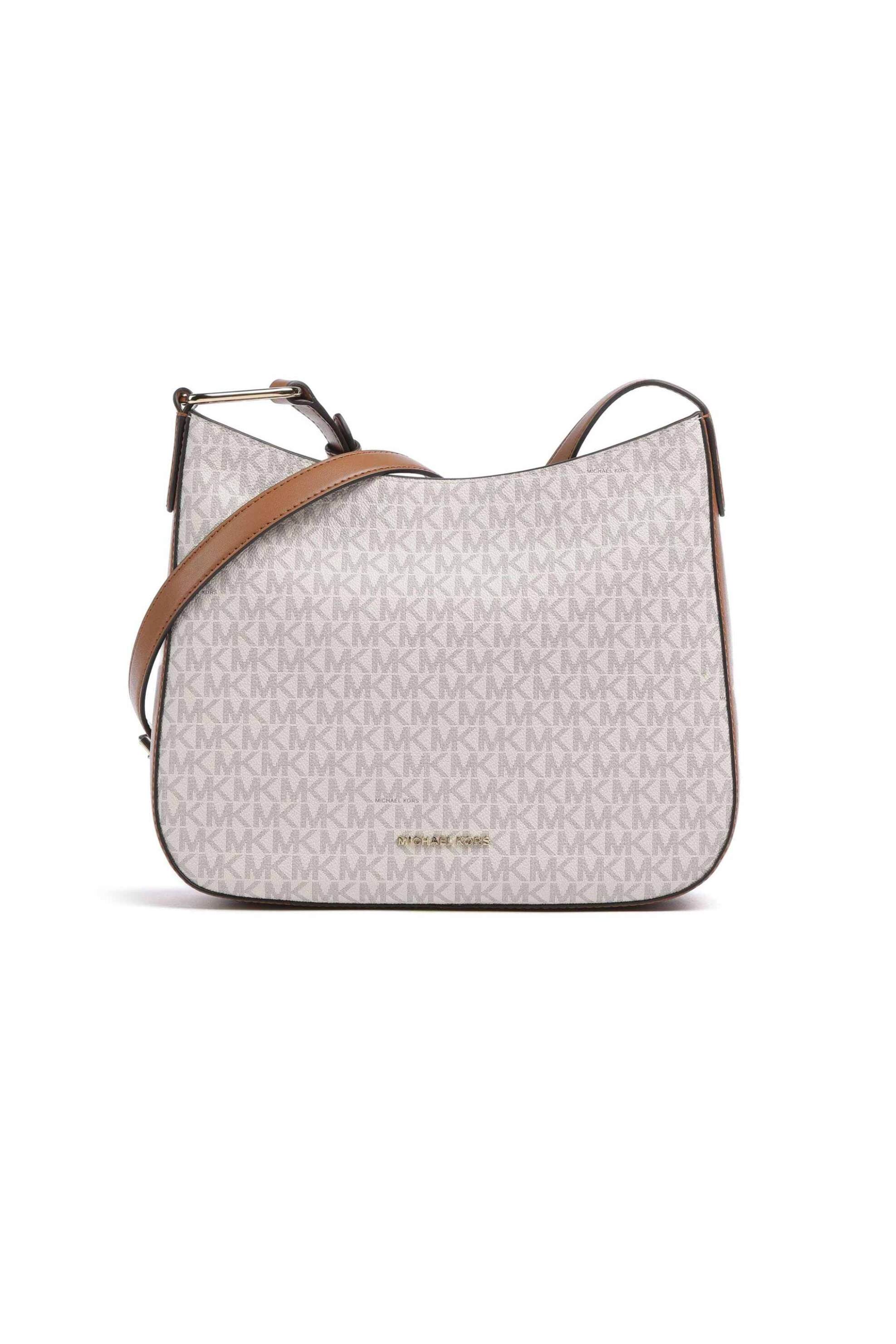  Michael Kors γυναικεία τσάντα ώμου με all-over tone-on-tone monogram print και μεταλλικό λογότυπο 