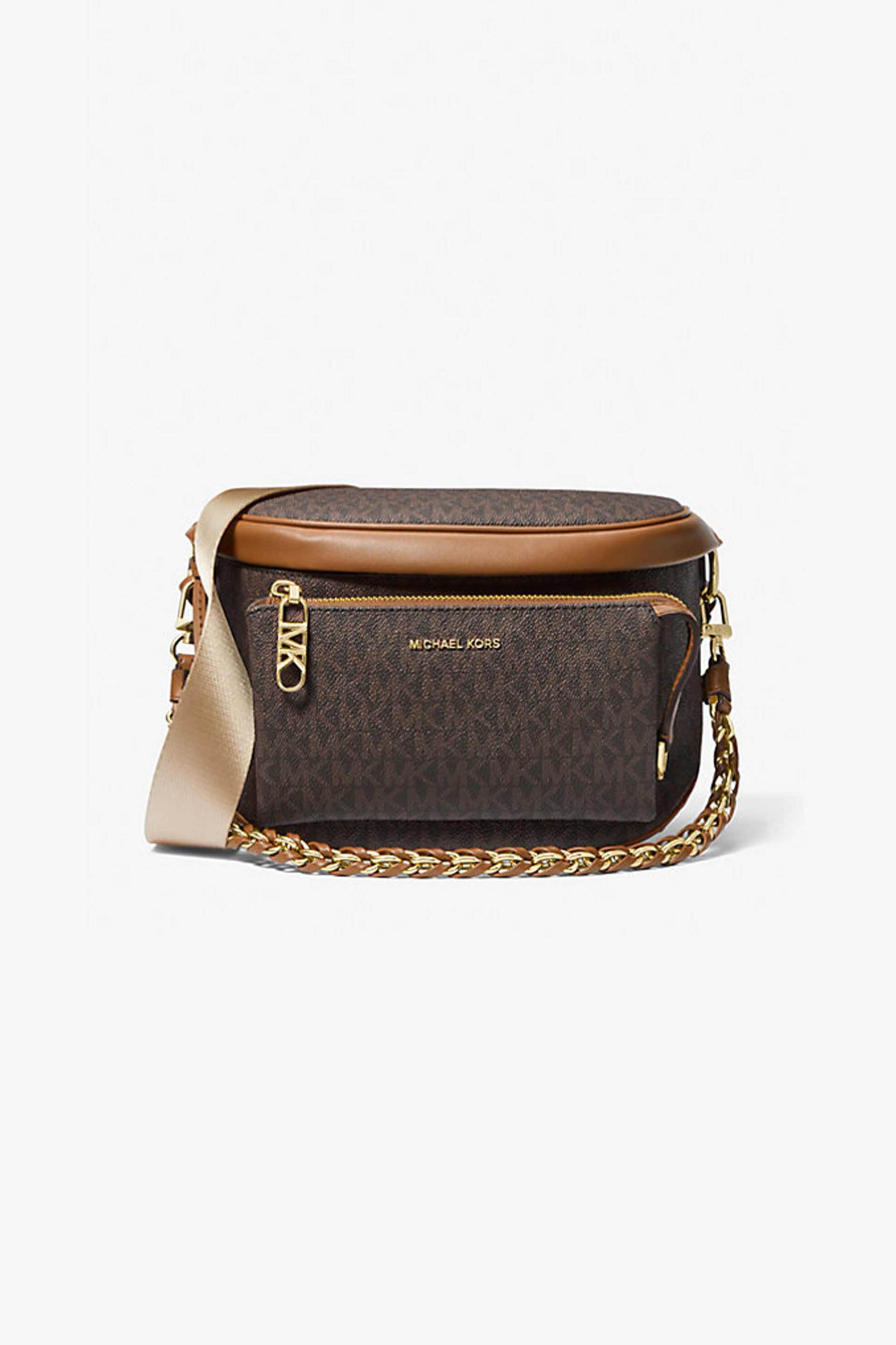  Michael Kors γυναικεία τσάντα crossbody με all-over monogram - 30S4G04M0B Καφέ 2025