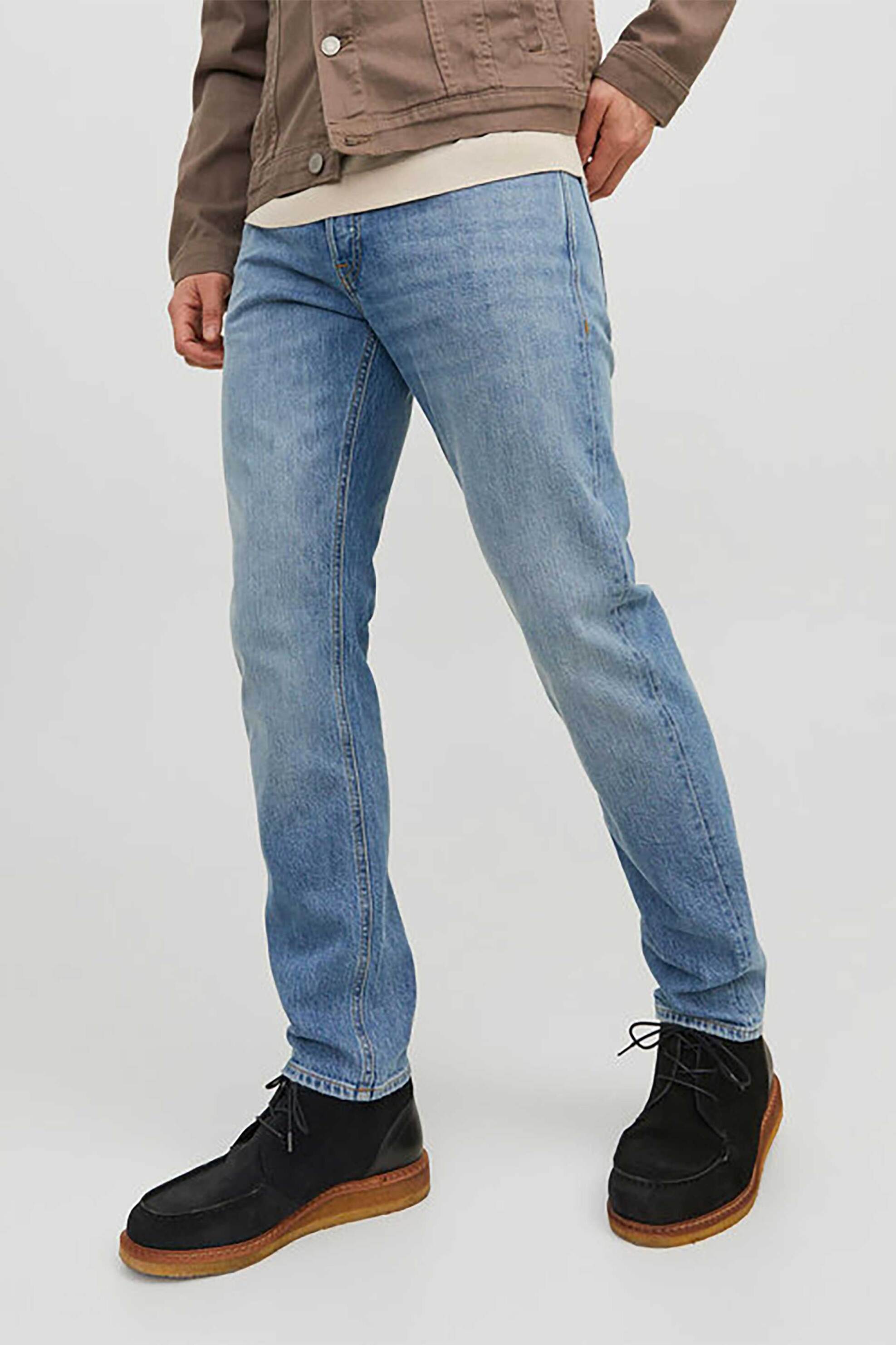 JACK & JONES ανδρικό τζιν παντελόνι πεντάτσεπο Tapered Fit - 12237309 Denim Blue φωτογραφία