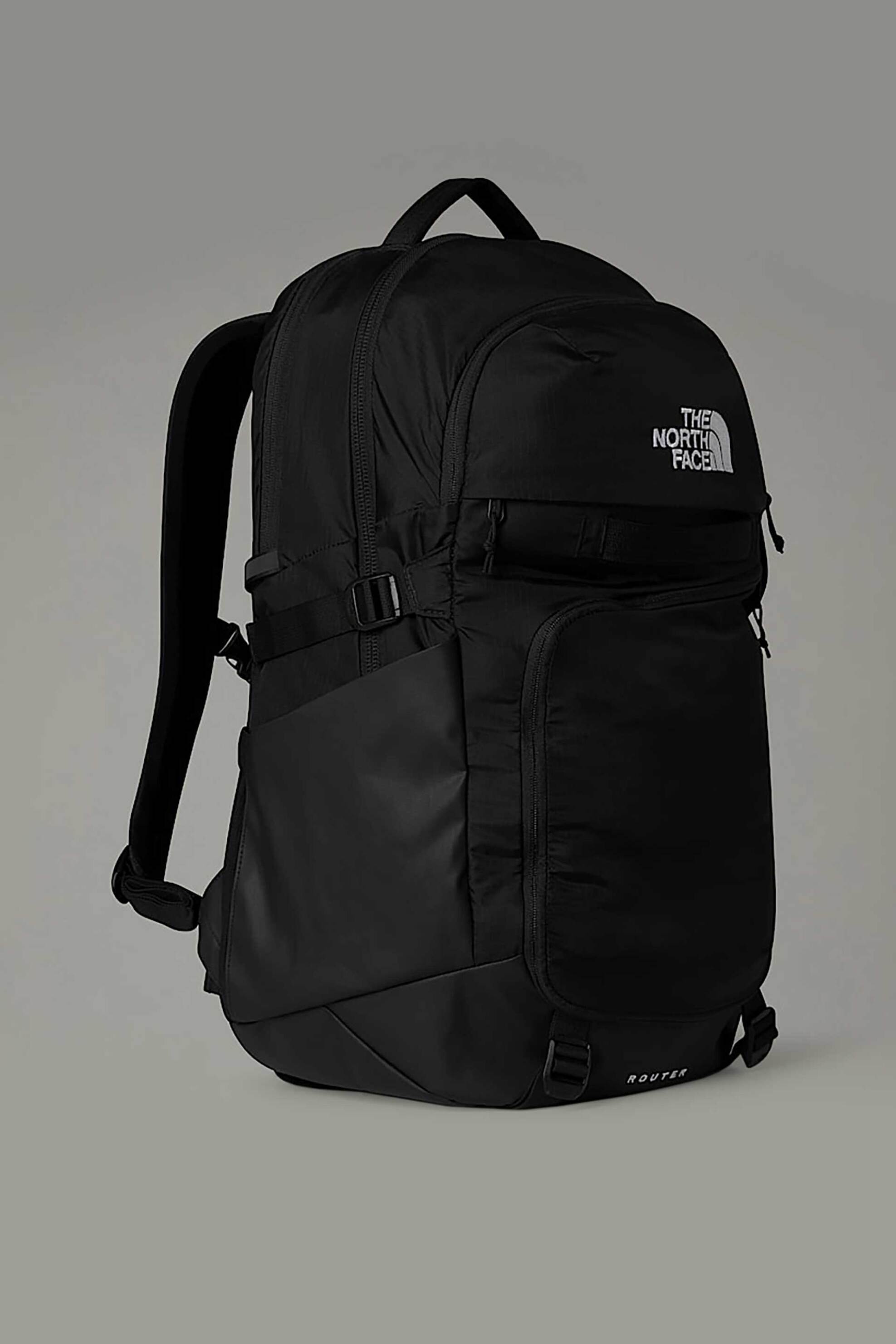 The North Face unisex backpack με εξωτερικές τσέπες "Router" - NF0A52SF4HF1 Μαύρο φωτογραφία