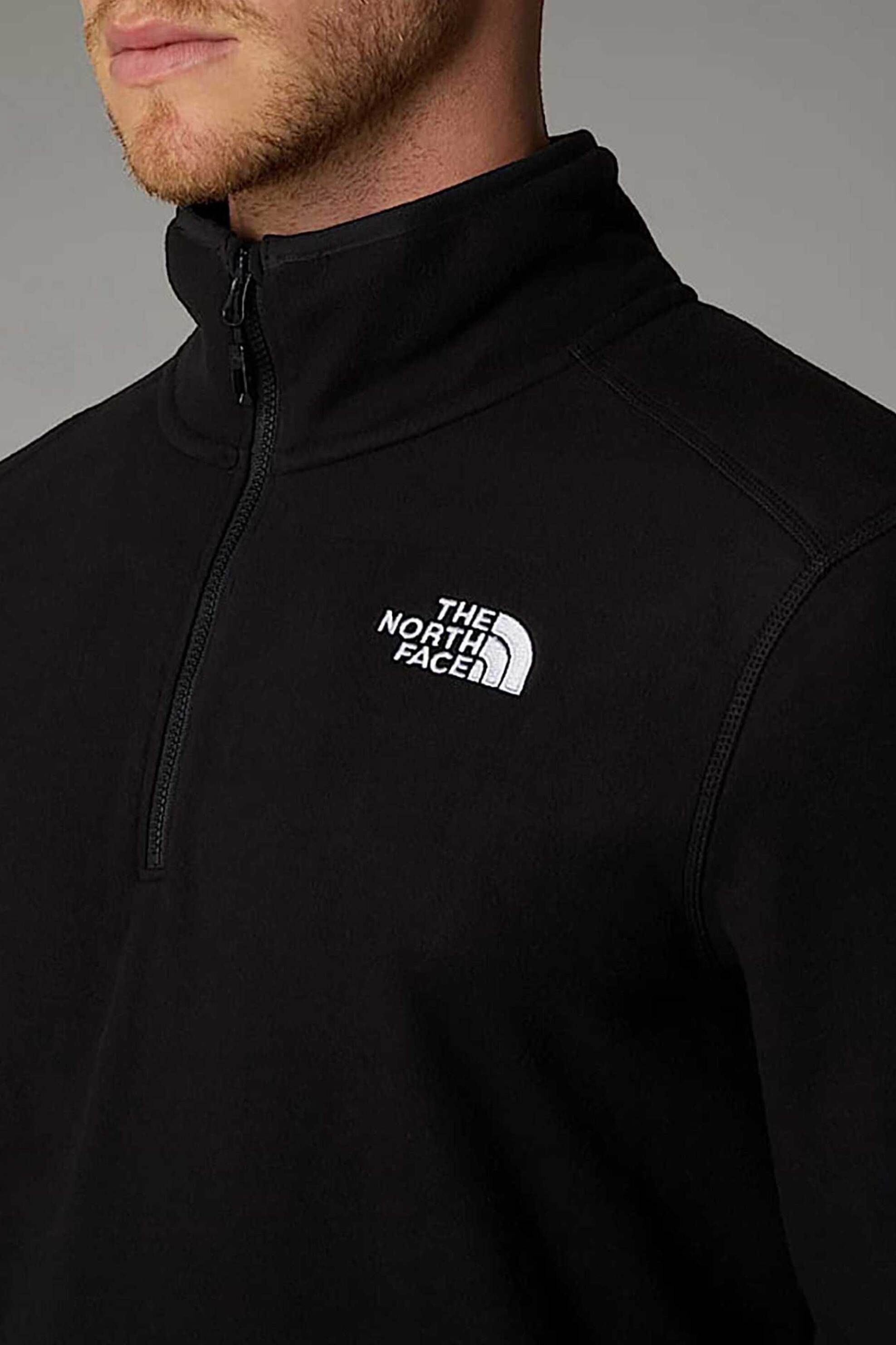 The North Face ανδρική fleece μπλούζα με φερμουάρ 1/2 ''M 100 Glacier '' - NF0A855W4H01 Μαύρο φωτογραφία