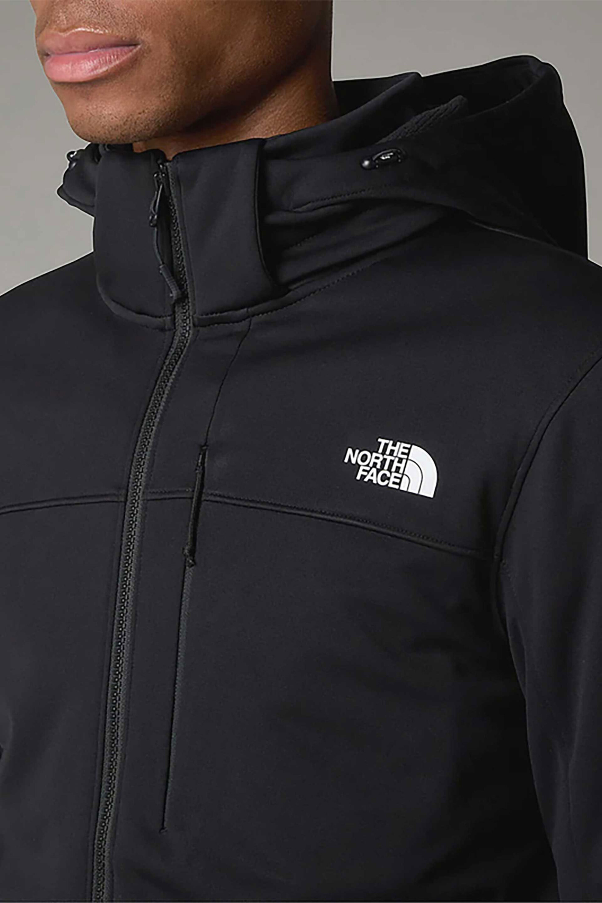 The North Face ανδρικό αντιανεμικό μπουφάν με αποσπώμενη κουκούλα και λογότυπο "M Diablo Detach" - NF0A7ZFS4HF1 Μαύρο φωτογραφία