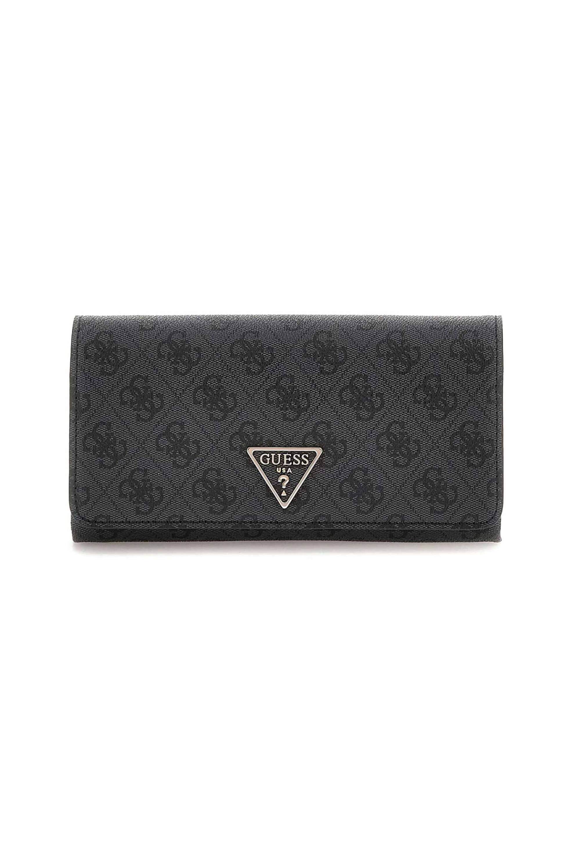 Guess Guess γυναικείο clutch με all-over logo print 