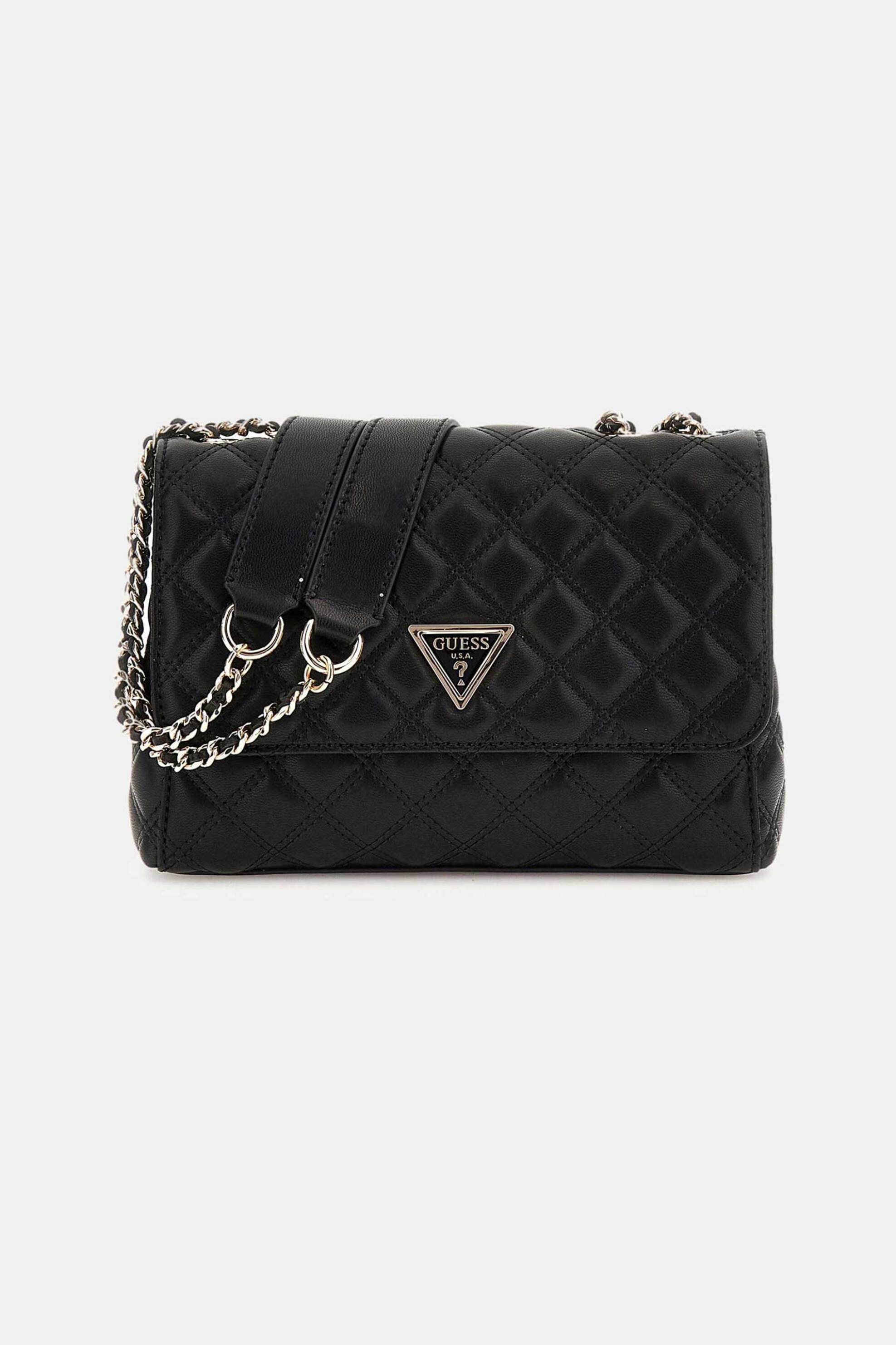 Guess Guess γυναικεία τσάντα crossbody καπιτονέ με λογότυπο 