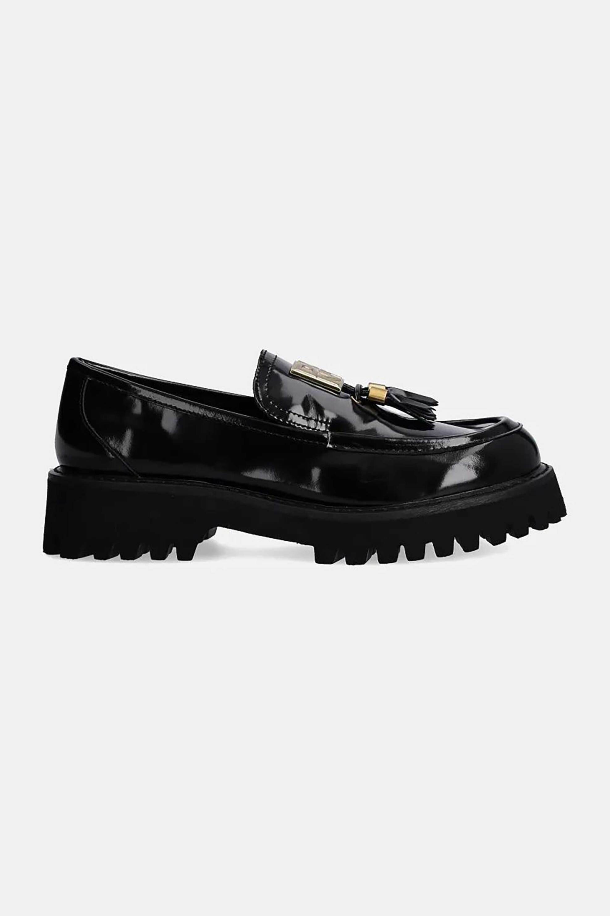  DKNY γυναικεία δερμάτινα loafers λουστρίνι 